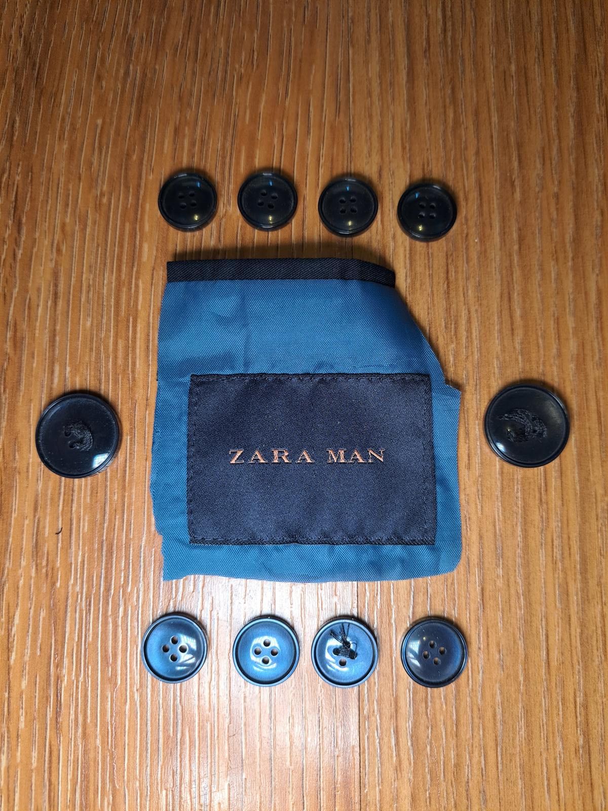 Zara ZARA MAN Sport Coat Suit Jacket Buttons Blue 10 Pieces Size ONE SIZE - 1 Preview