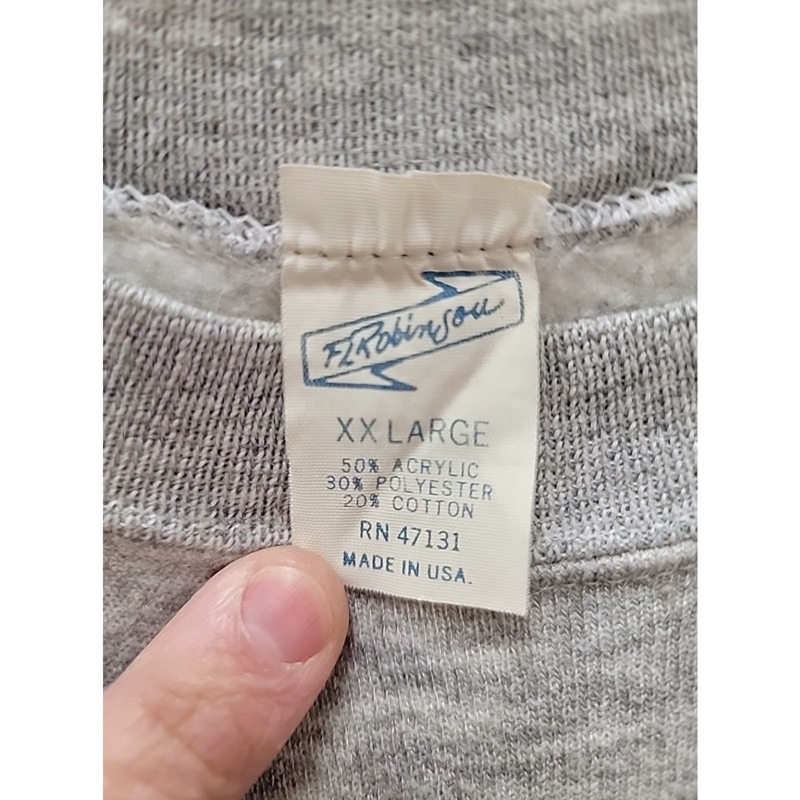 Vintage VINTAGE Sweatshirt Men 2XL Gray Music Aspen Summer Festival Pullover Vintage Distressed Front Sleeve Chest 23 Length 29 Size US XXL / EU 58 / 5 - 4 Thumbnail