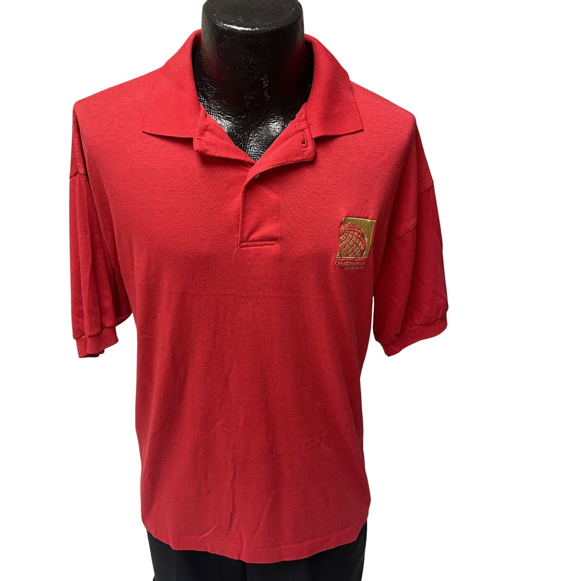 Other Vtg Uniform Polo CONTINENTAL AIRLINES Employee Shirt Size US XL / EU 56 / 4 - 2 Thumbnail