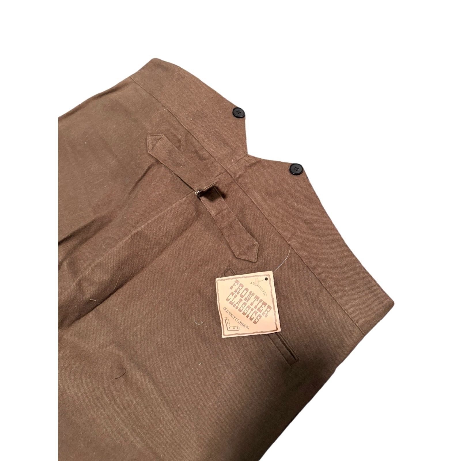 Vintage Frontier Classics Pants Gunfighter CM834 NWT 44 Brown Cotton Old West Mens Size US 44 / EU 60 - 6 Thumbnail