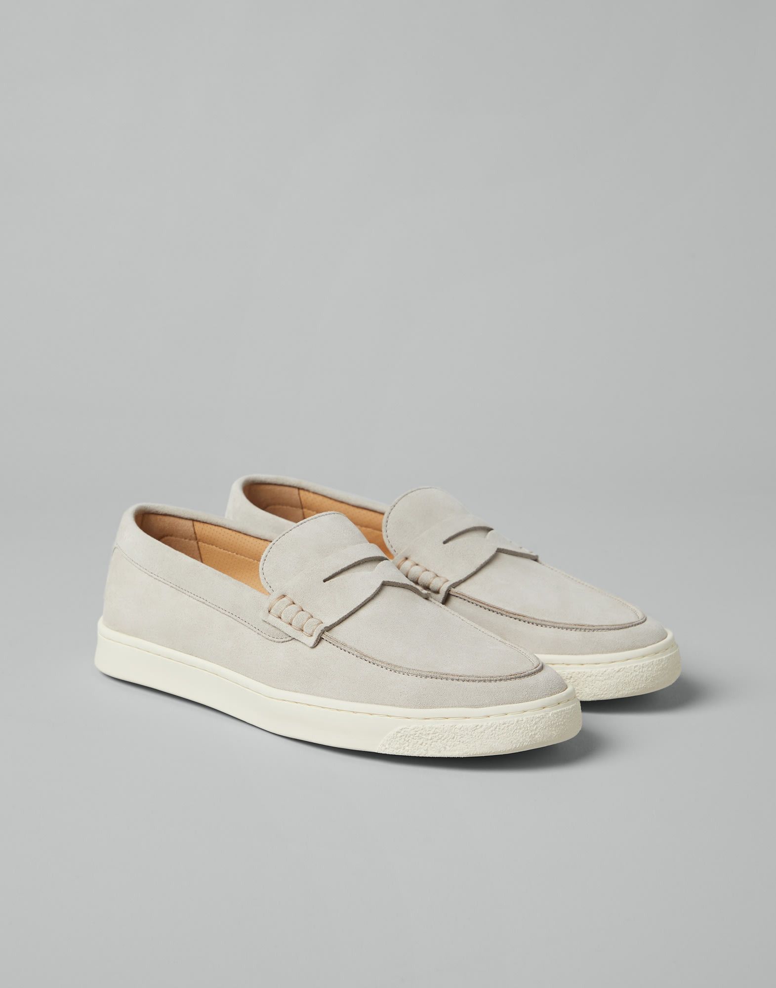 Brunello Cucinelli o1w1db10125 Loafers Sneakers in Natural Size US 10 / EU 43 - 2 Thumbnail