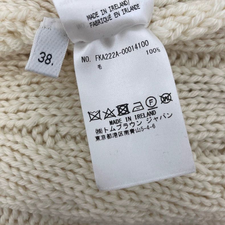 Thom Browne Thom Browne Size 38Beige classic logo twist wool sweater 25 Size US XXS / EU 40 - 6 Thumbnail