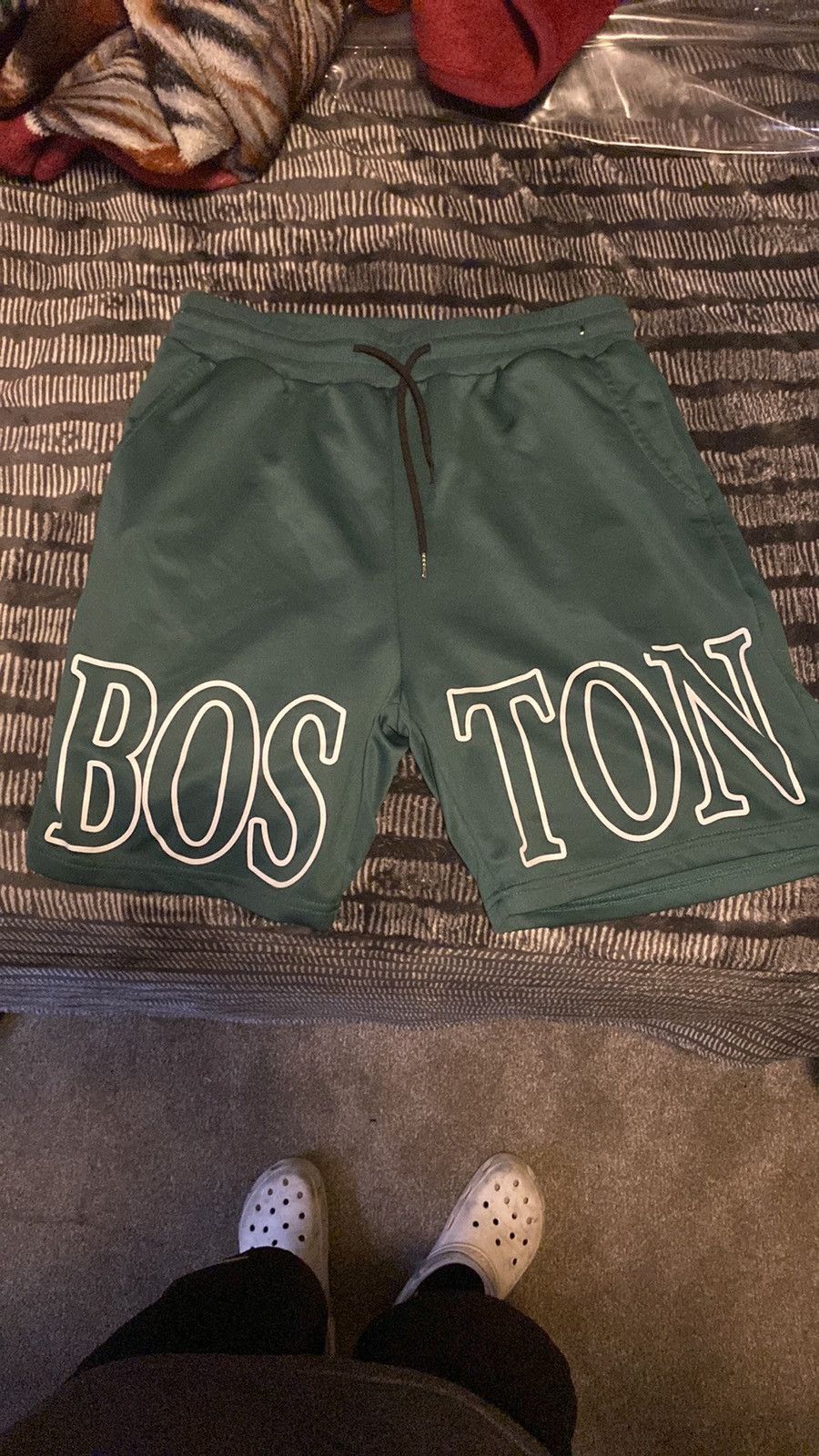 Nike Dark Green Boston Graphic Shorts Size US 31 - 1 Thumbnail