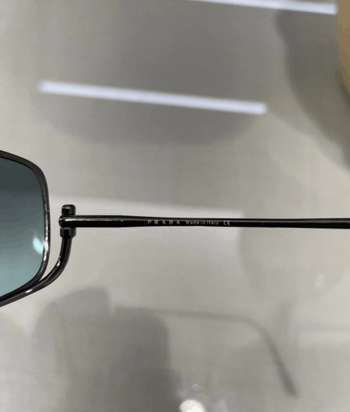 Prada × Vintage PRADA Sunglasses SPR 57E Sport Symbol Wrap Shield Mask RI883 Size ONE SIZE - 4 Thumbnail