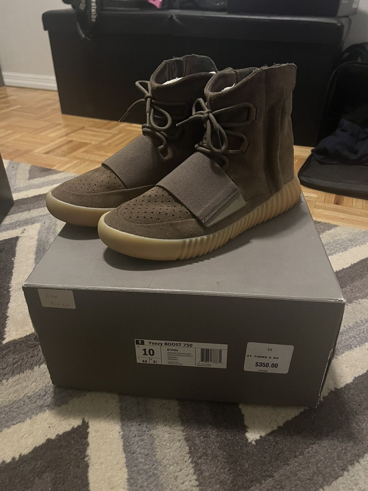 image of Adidas Yeezy Boost 750 Chocolate Brown Gum Kanye West Shoes, Men's (Size 10)