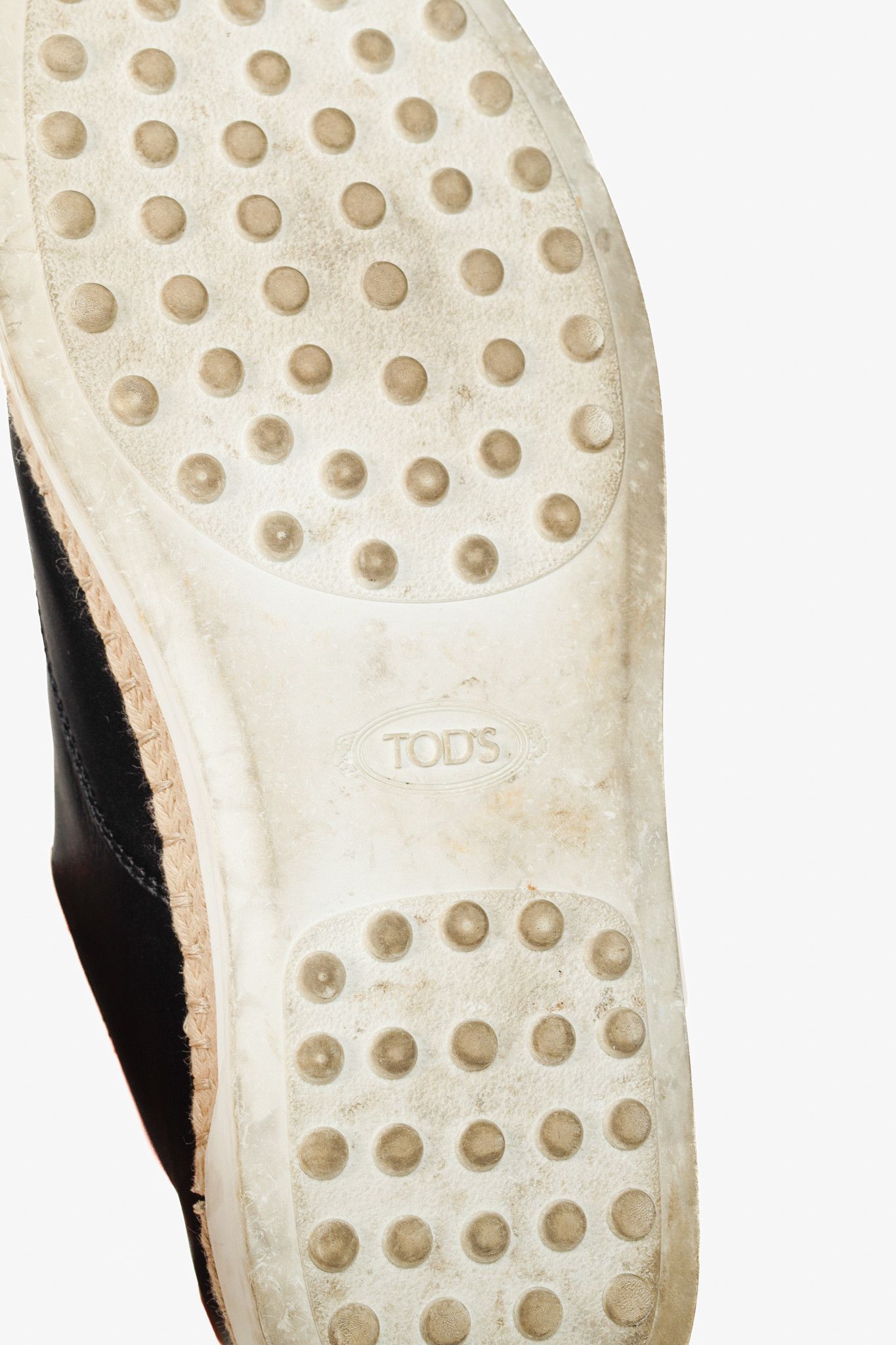 Tod's Tod's Francesina Leather Raffia-Detailed Slip-On Sneakers Size US 6 / IT 36 - 5 Thumbnail