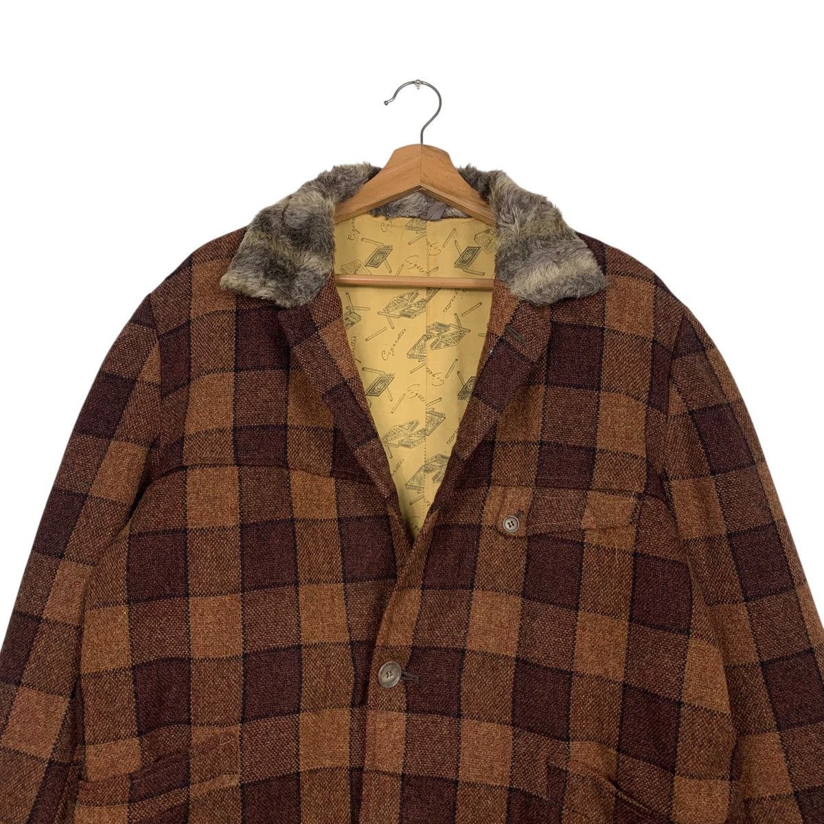 Vintage Vintage 80’s Classic Retro Checked Wool Jacket #2868-C129 Size US L / EU 52-54 / 3 - 2 Thumbnail