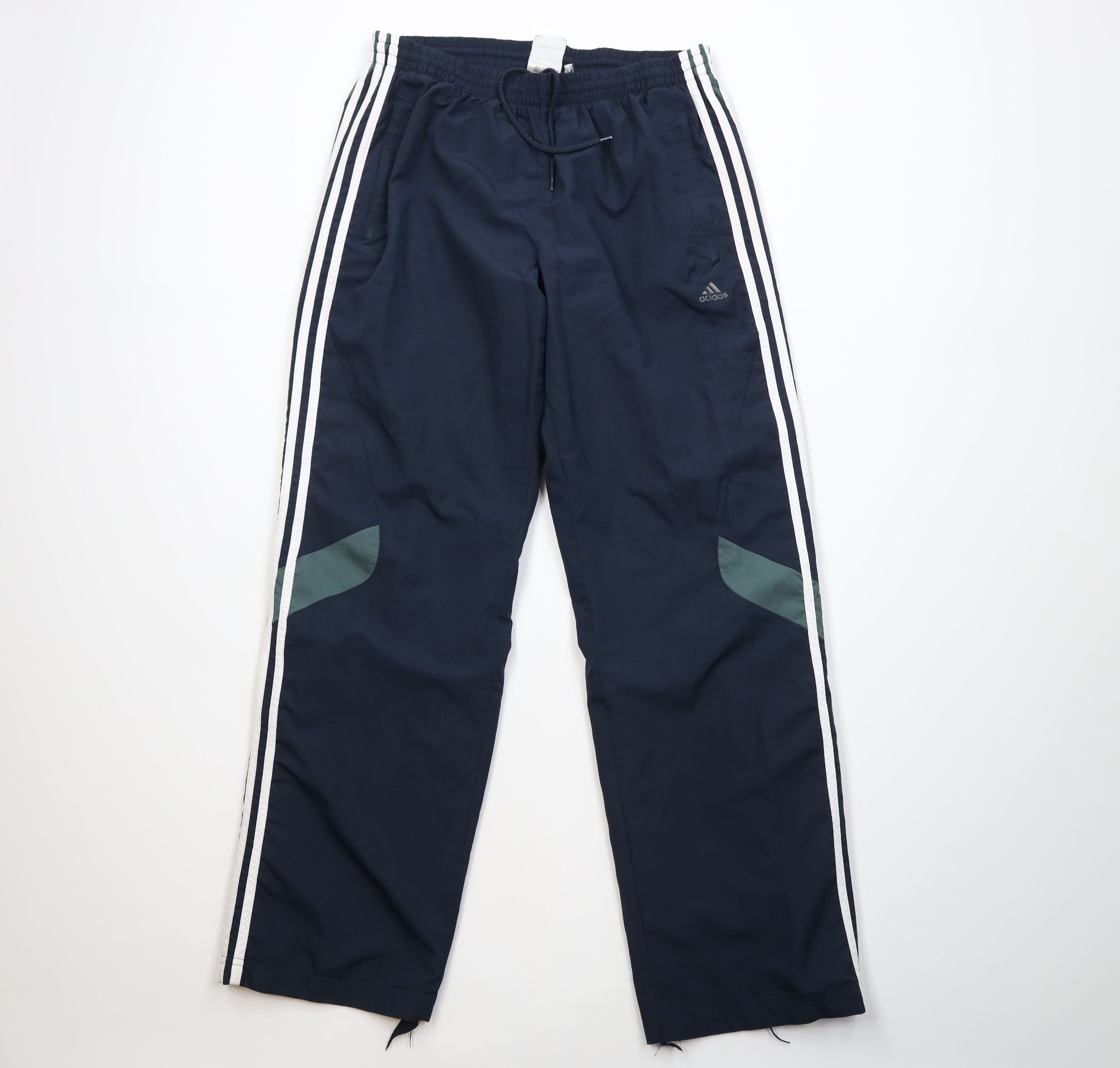 Adidas Vintage Y2K Adidas Striped Lined Wide Leg Windbreaker Pants Size US 36 / EU 52 - 1 Thumbnail