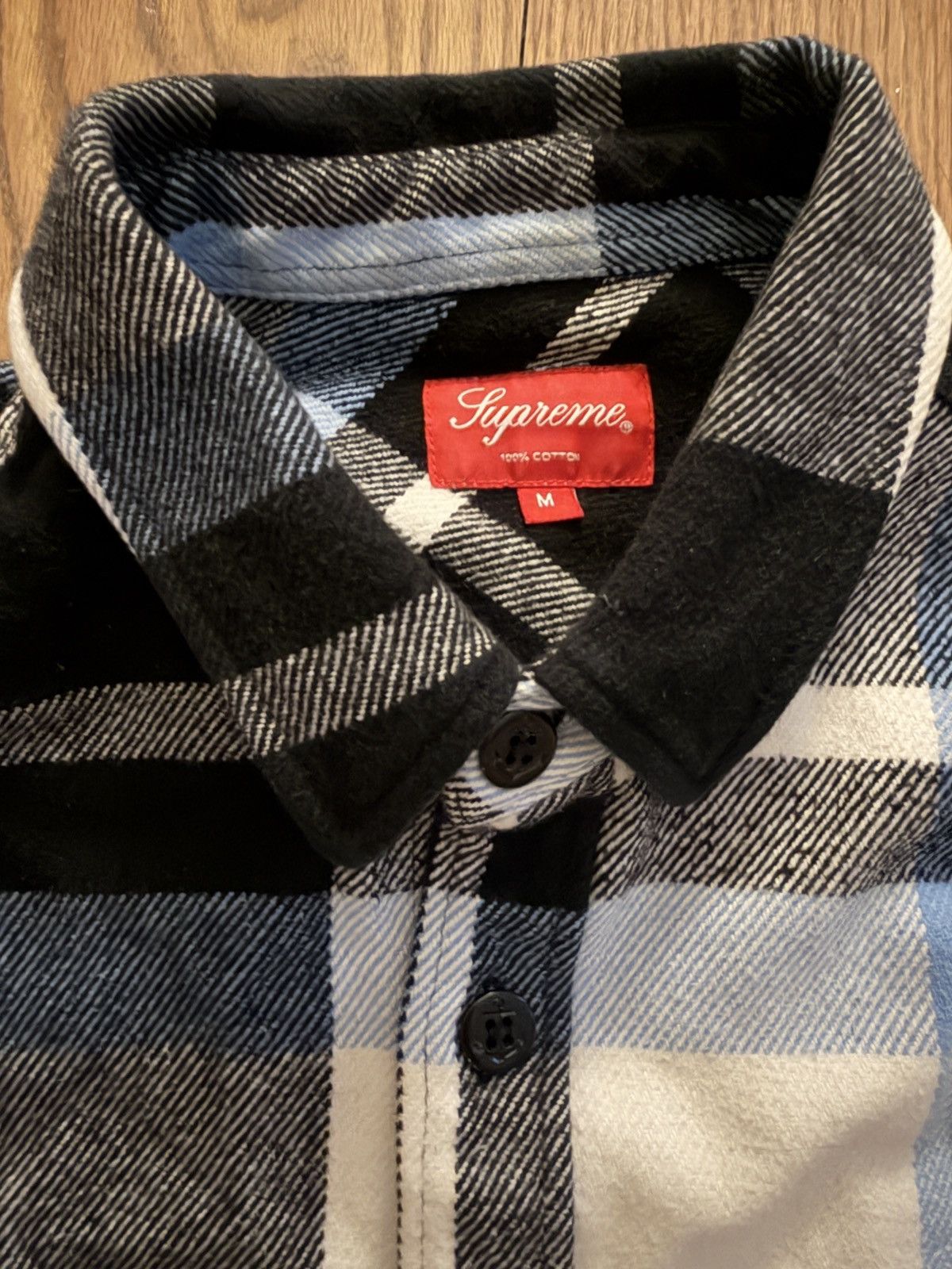 Supreme Supreme Heavyweight Plaid Flannel fw14 Blue M Size US M / EU 48-50 / 2 - 5 Thumbnail