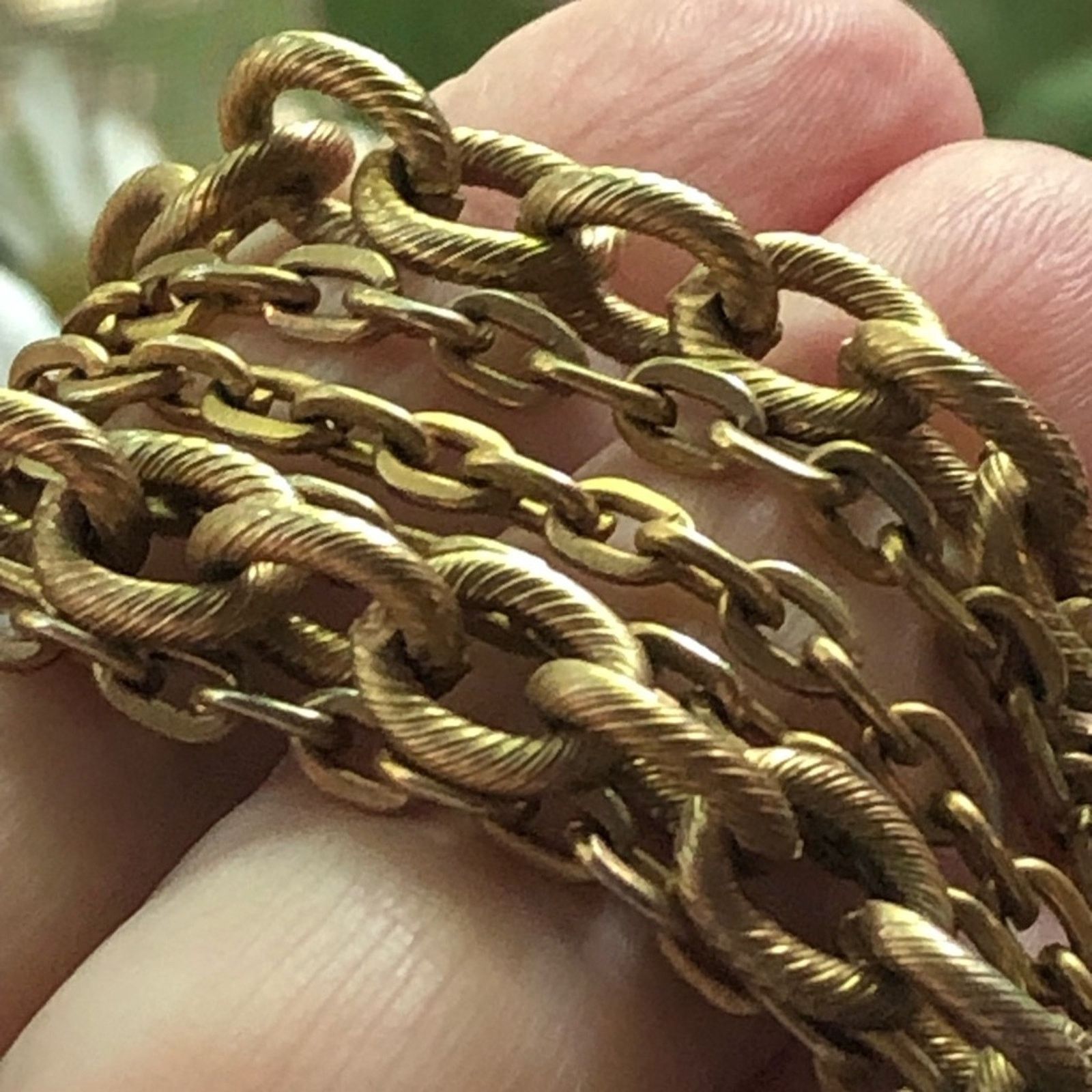 Vintage Vintage 70s gold plated triple strand chain necklace Size ONE SIZE - 5 Thumbnail