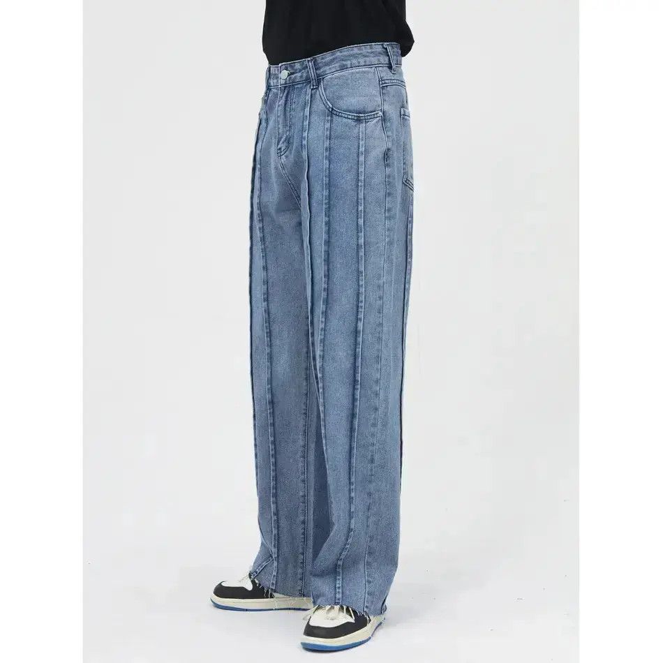 Japanese Brand Retro loose high street straight leg jeans Size US 32 / EU 48 - 1 Thumbnail