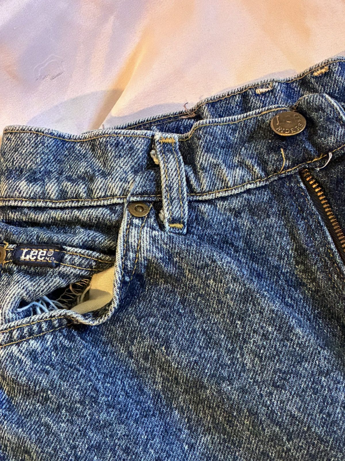 Lee Vintage Lee High Rise Tapered Mom Jeans Size 30" / US 8 / IT 44 - 3 Thumbnail