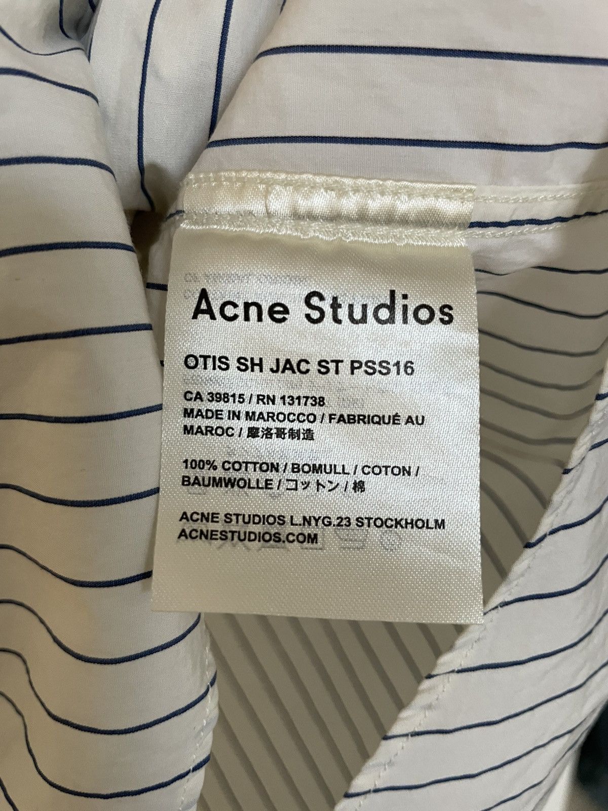 Acne Studios Acne Studios Slim fit shirt Men’s Size US S / EU 44-46 / 1 - 4 Thumbnail