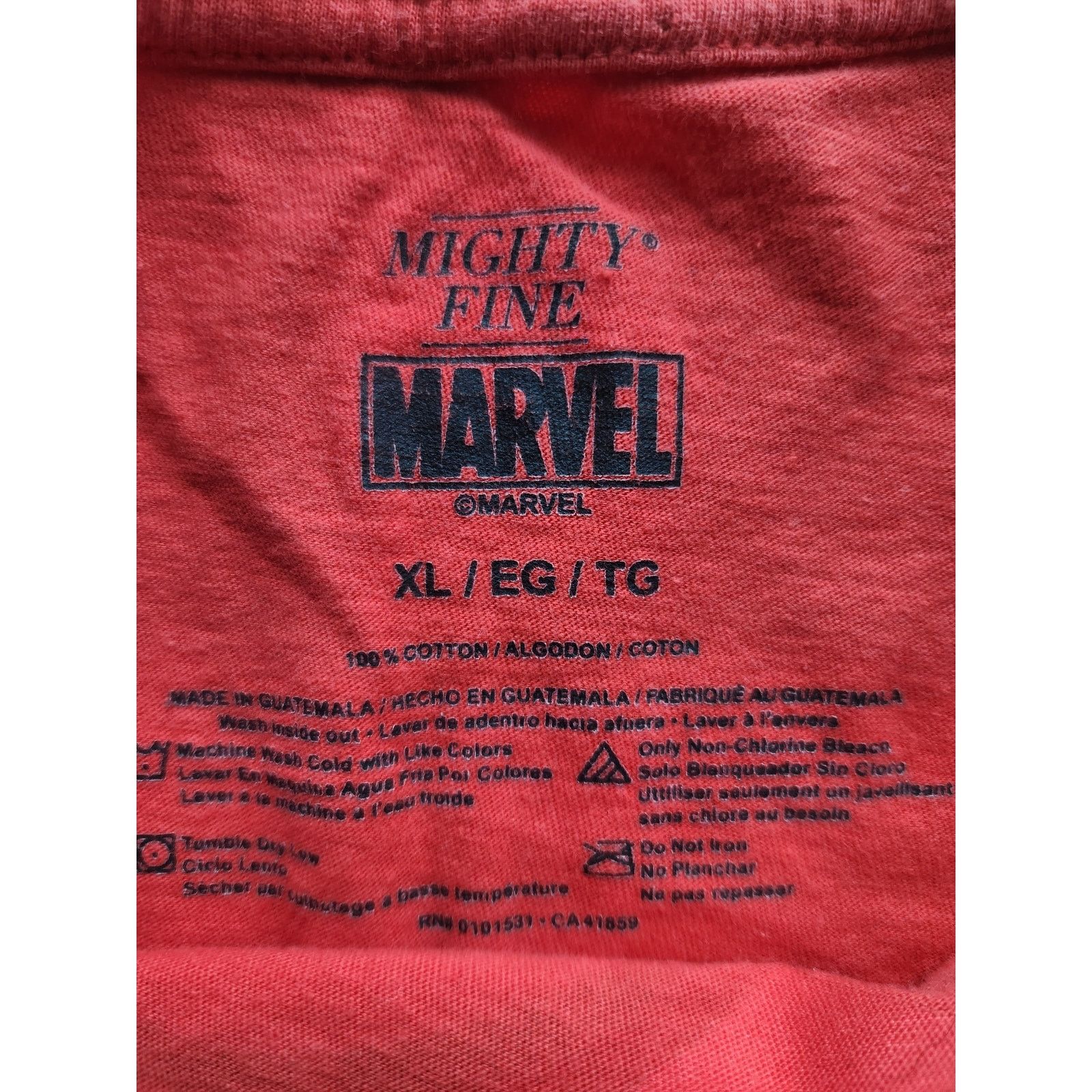 Marvel Comics XL Marvel Red Heart Logo Crop Top Mighty Fine Shirt Size XL / US 12-14 / IT 48-50 - 3 Thumbnail