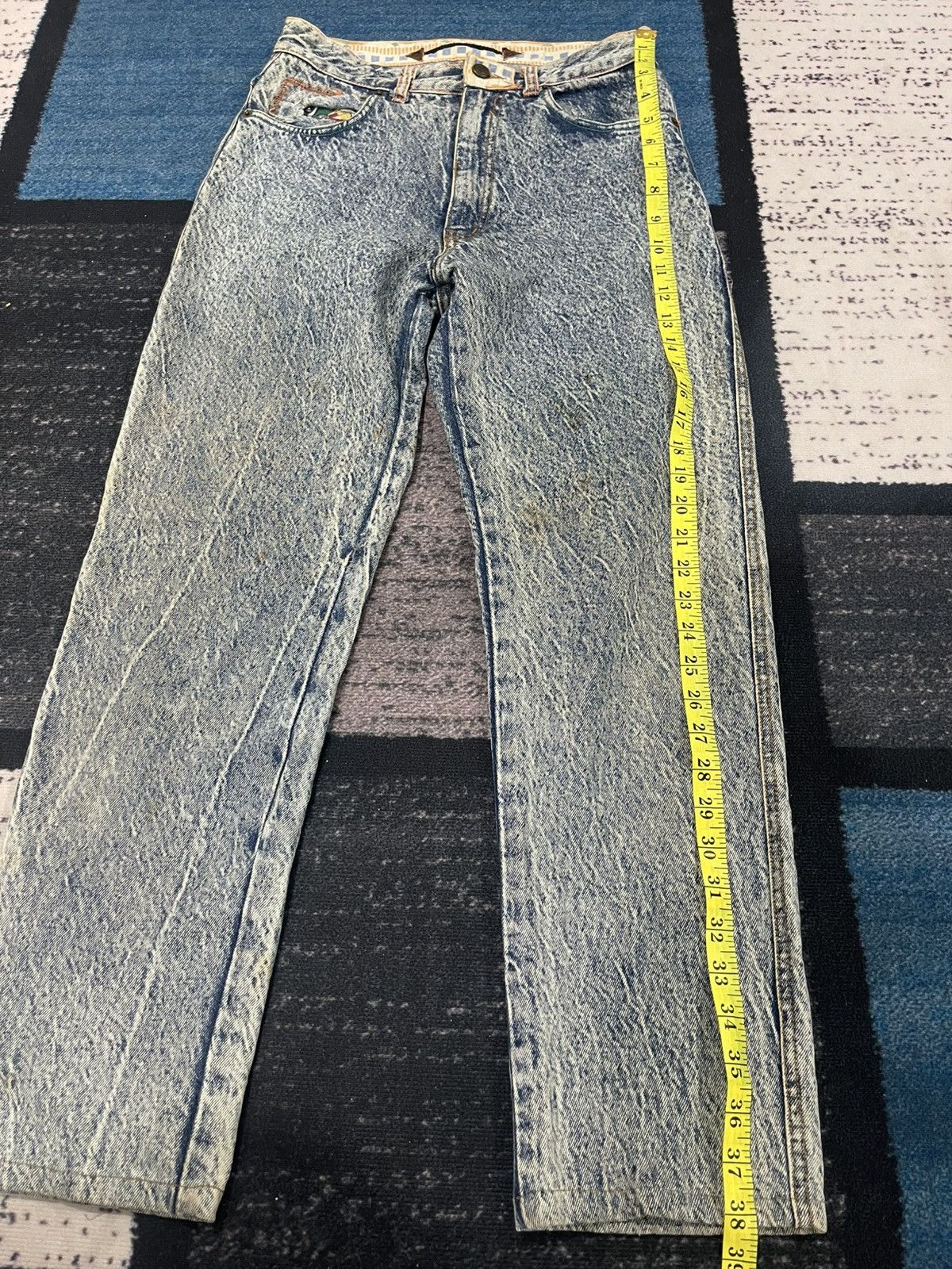 Kansai Yamamoto Vintage Kansai O2 Acid Wash Denim Jeans Size US 28 / EU 44 - 17 Thumbnail