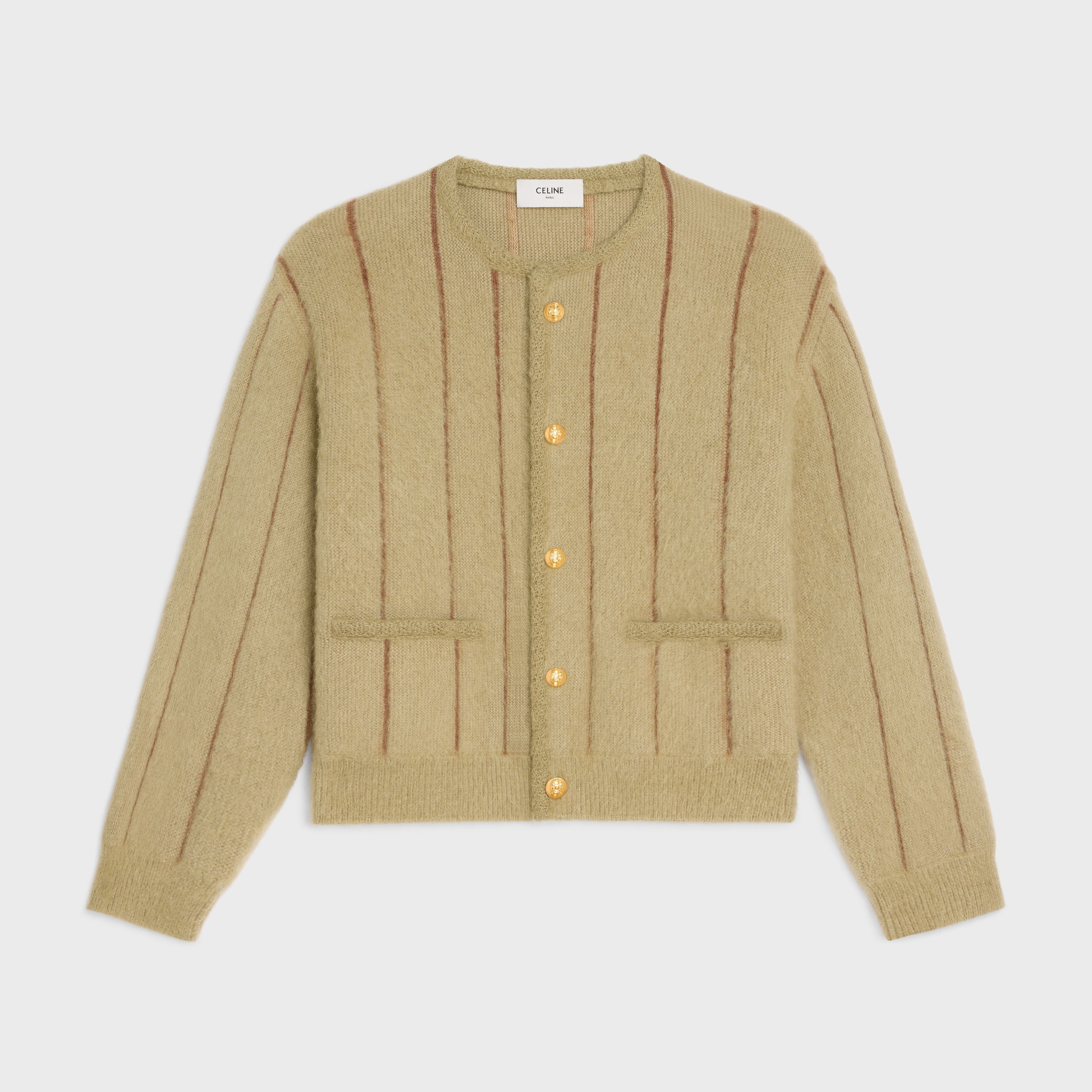 Celine o1bcso1str0925 2AD1F285W Cardigan Jacket in Light Camel Size US L / EU 52-54 / 3 - 1 Thumbnail