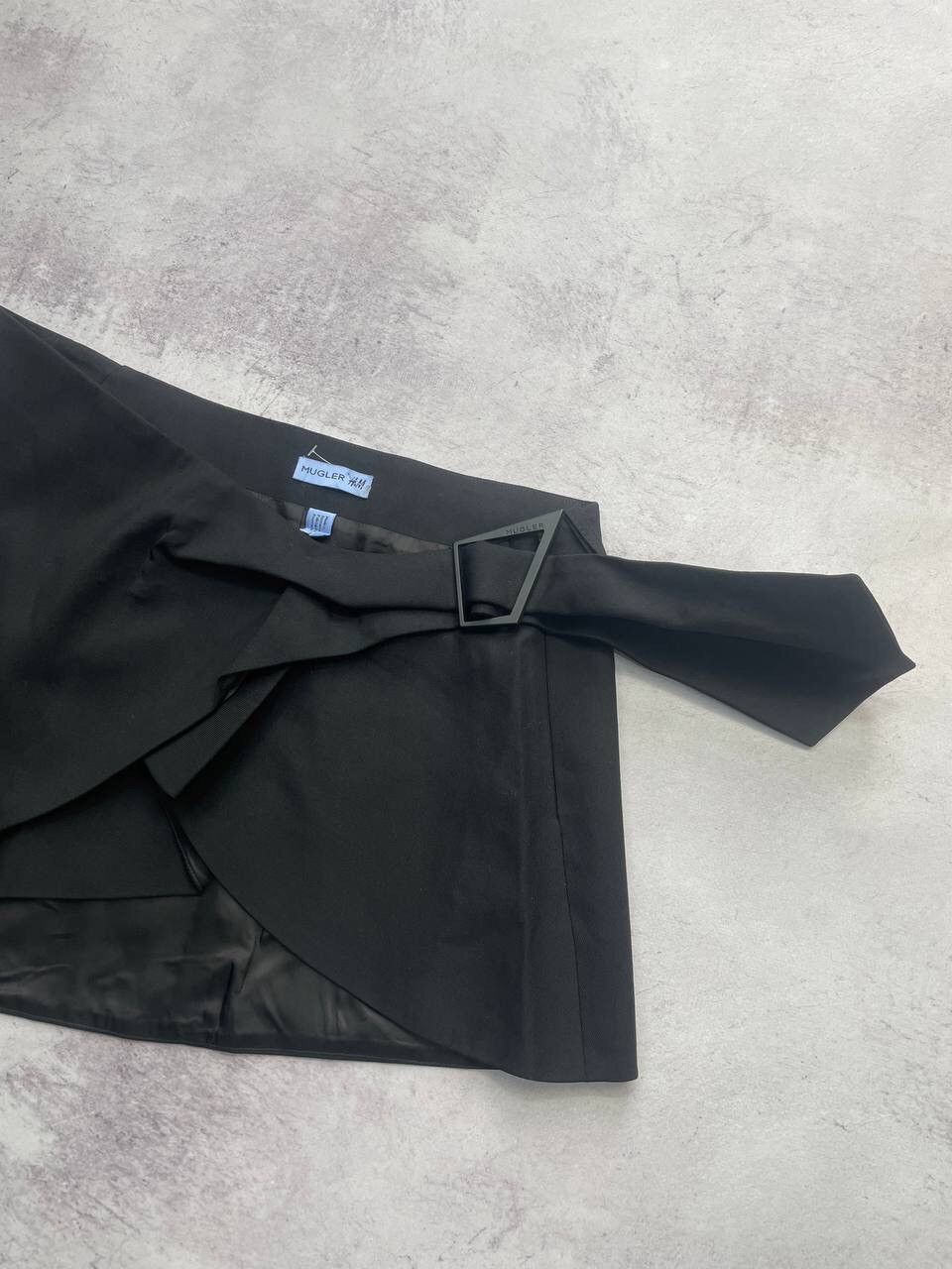 H&M × Japanese Brand × Mugler Mugler H&M Wool Mini Skirt Y2K Size 32" / US 10 / IT 46 - 4 Thumbnail