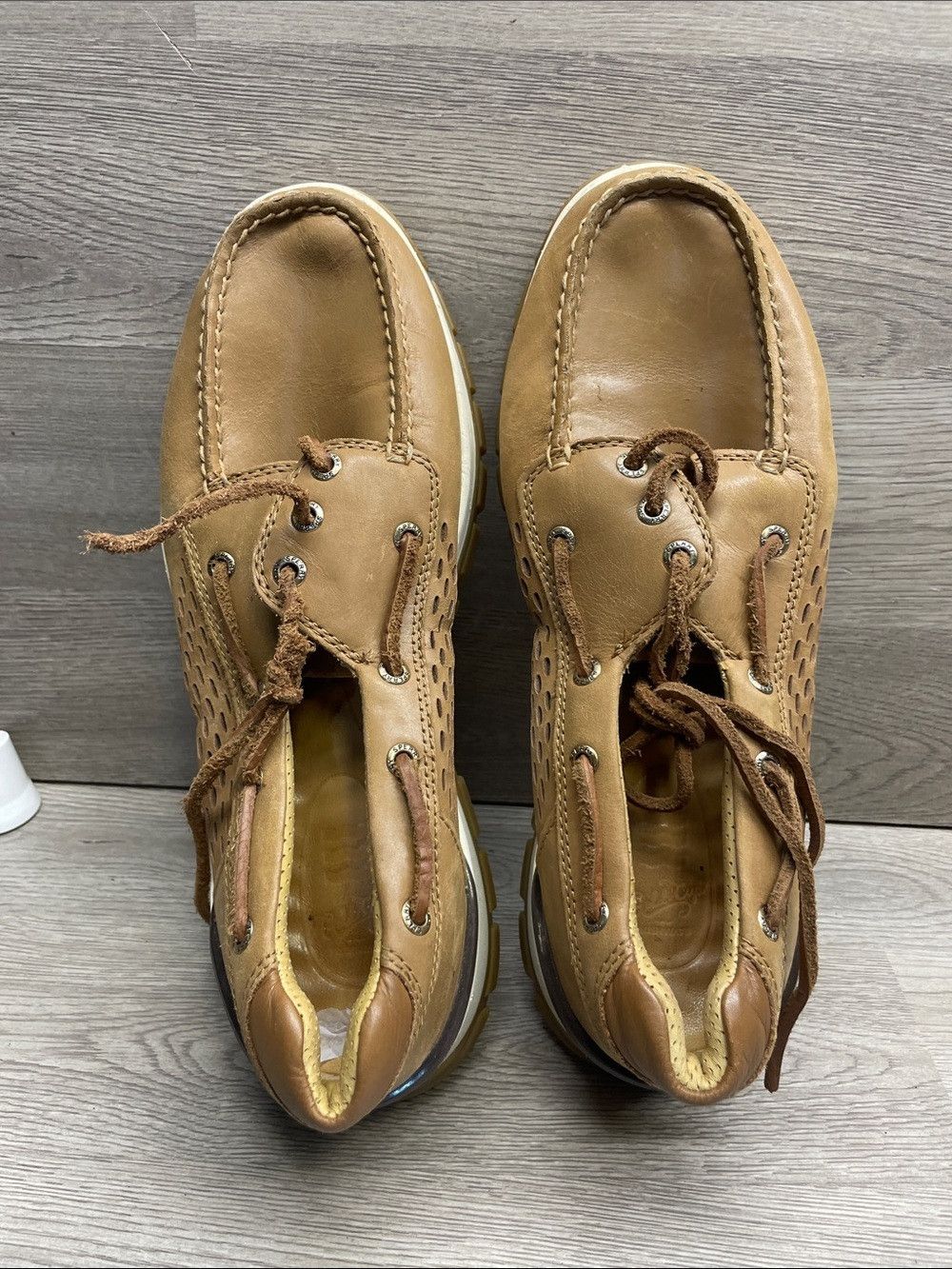 Sperry Sperry Top-Sider green suede boat shoes Size US 8 