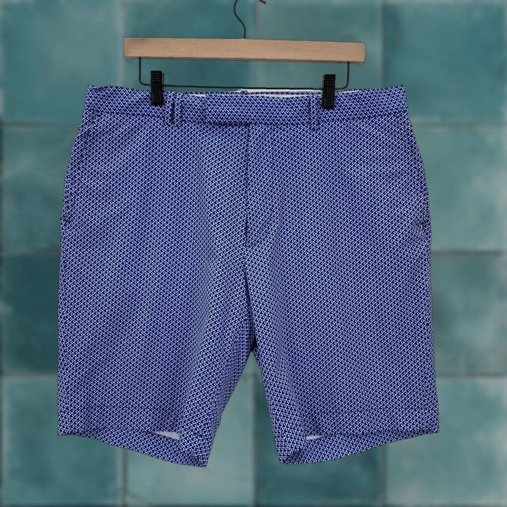 RLX Ralph Lauren RLX Ralph Lauren Shorts Mens 36 Blue Golf Performance Stretch Geometric Print Size US 36 / EU 52 - 1 Thumbnail