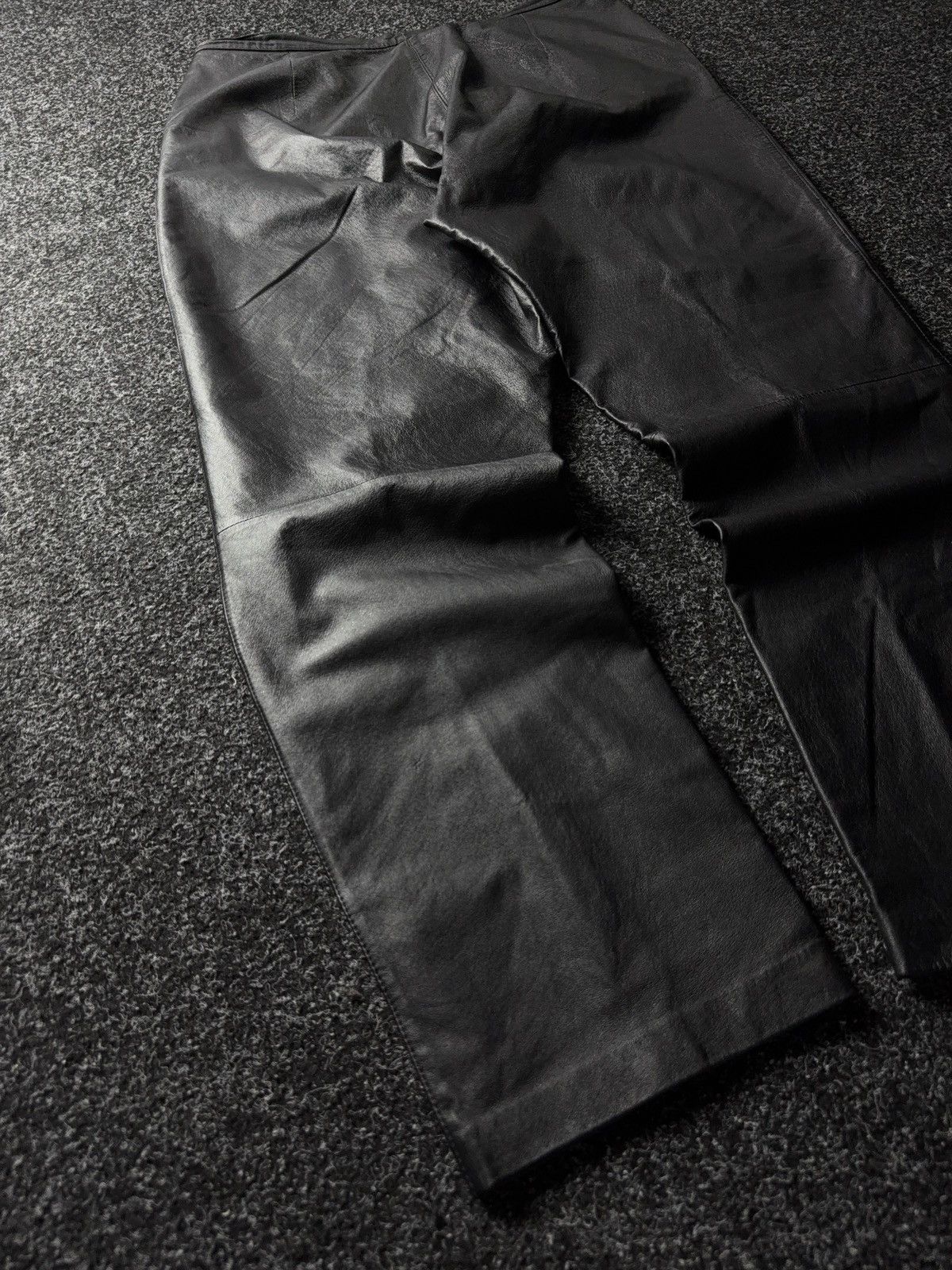 Leather Y2K Vintage Leather Pants Opium Style Alt Biker USA Rare Size US 34 / EU 50 - 12 Thumbnail