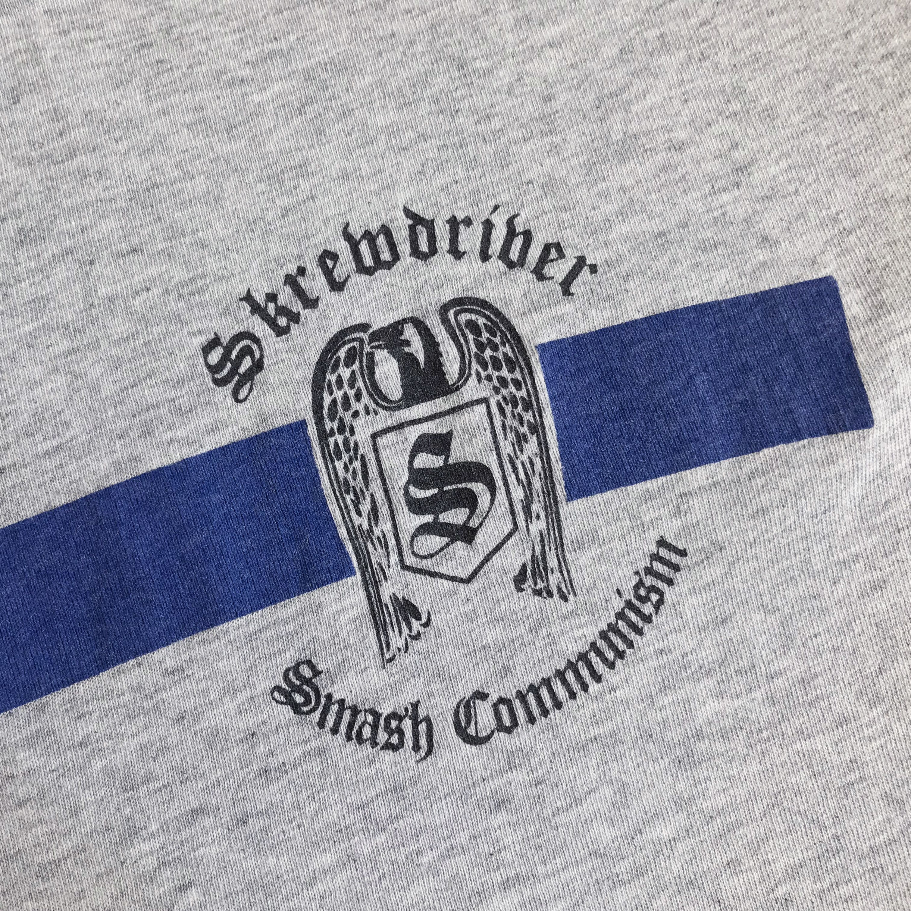 Band Tees RARE Vintage 80s SKREWDRIWER T shirt Punk Smash Communism Size US S / EU 44-46 / 1 - 6 Thumbnail