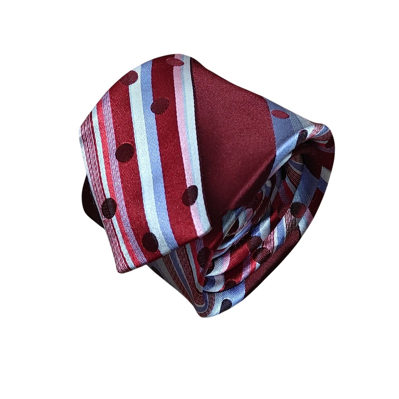 Ted Baker Ted Baker Mens Silk Designer Necktie Striped Tie Size ONE SIZE - 1 Thumbnail