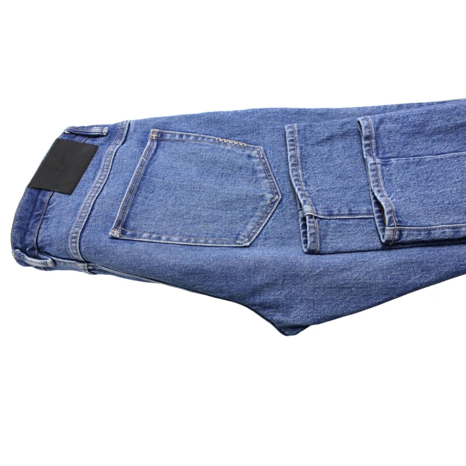 Vintage NEUW Lou Slim Jeans Men's W31/L34 Whiskers Button Fly Fade Blue Denim Jeans Slim Size US 31 - 5 Thumbnail