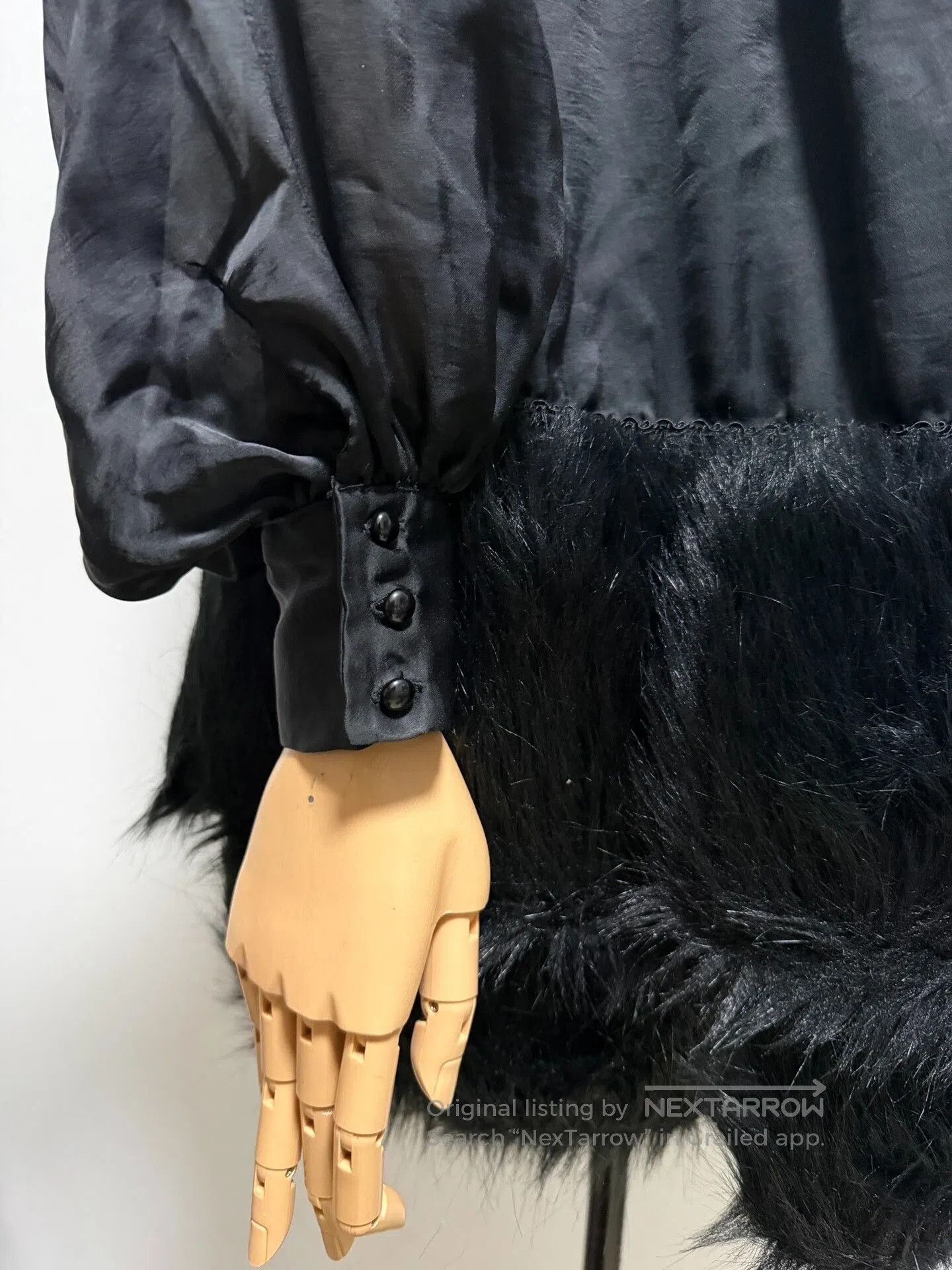 Alice Waese Aliceauaa Fur Lace Slip Dress. Size L / US 10 / IT 46 - 6 Thumbnail