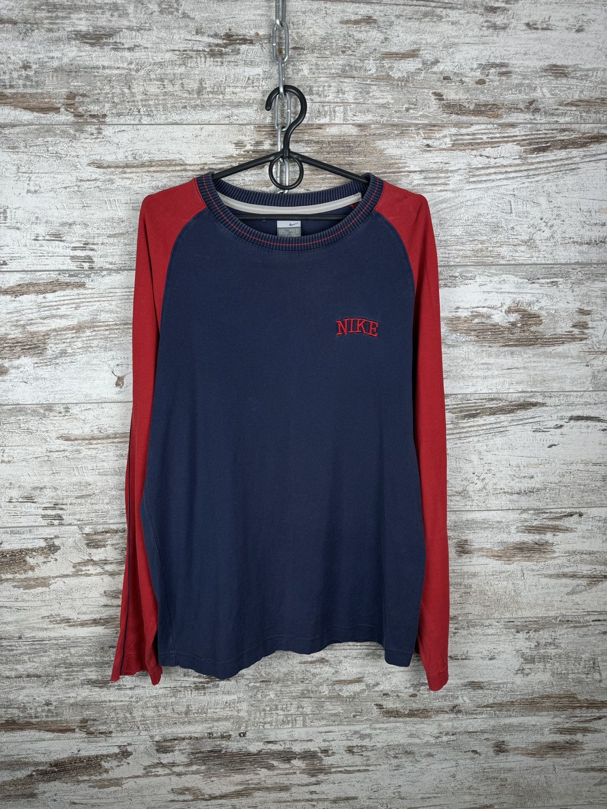 Nike × Vintage Mens Vintage Nike longsleeve T-shirt sweatshirt Size US L / EU 52-54 / 3 - 1 Thumbnail