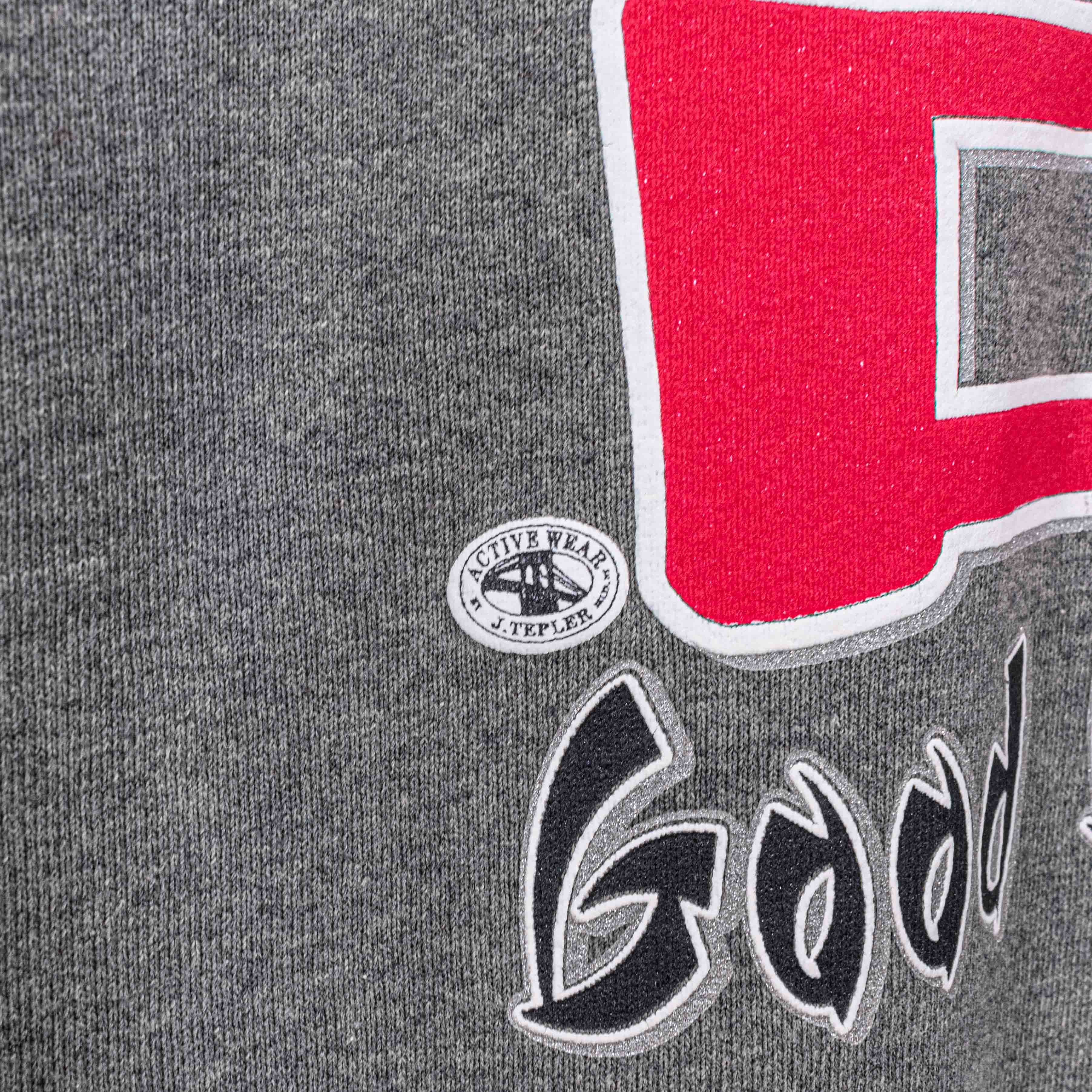 Vintage Good Luck Japanese Kanji Raglan Sweatshirt VTG 90s Size US S / EU 44-46 / 1 - 4 Thumbnail