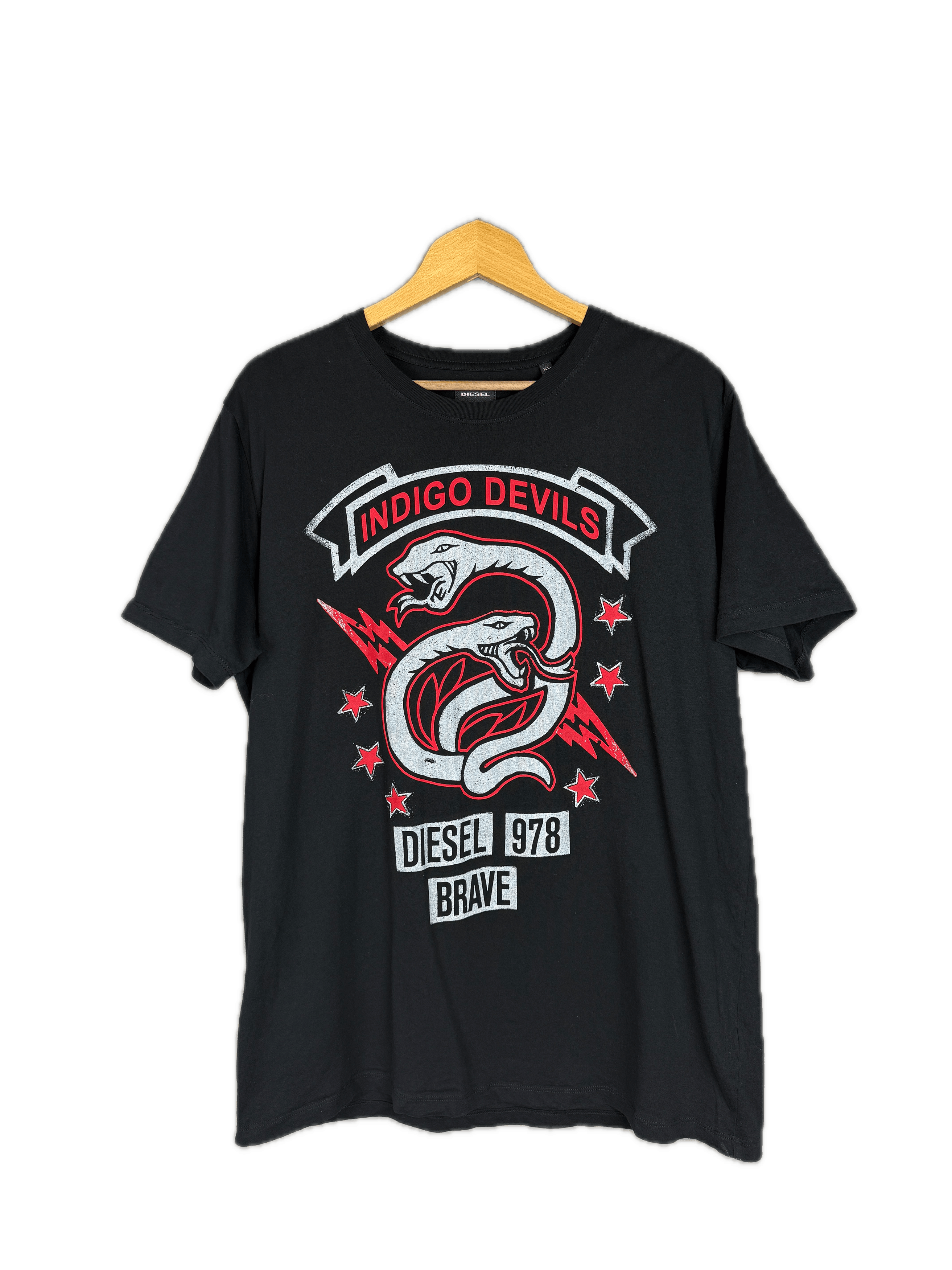 Diesel Diesel Industries T-Shirt Indigo Devis Black 978 Brave Size US M / EU 48-50 / 2 - 1 Thumbnail