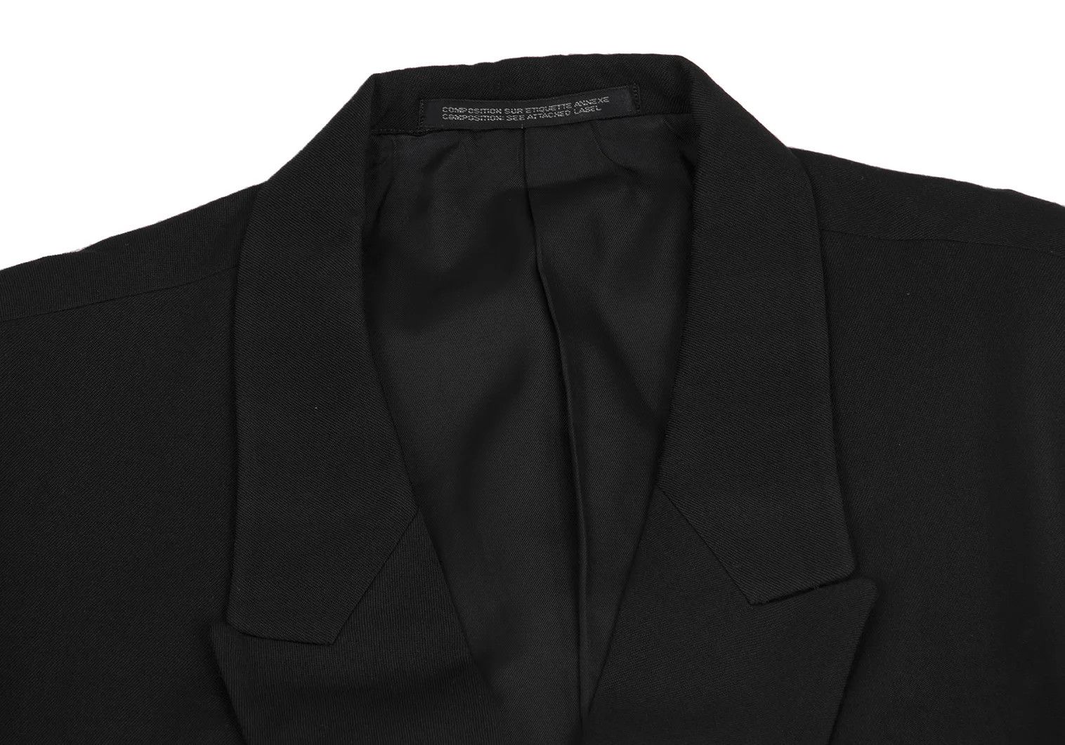 Yohji Yamamoto Yohji Yamamoto Wool Gabardine Jacket Black M Size US M / EU 48-50 / 2 - 3 Thumbnail