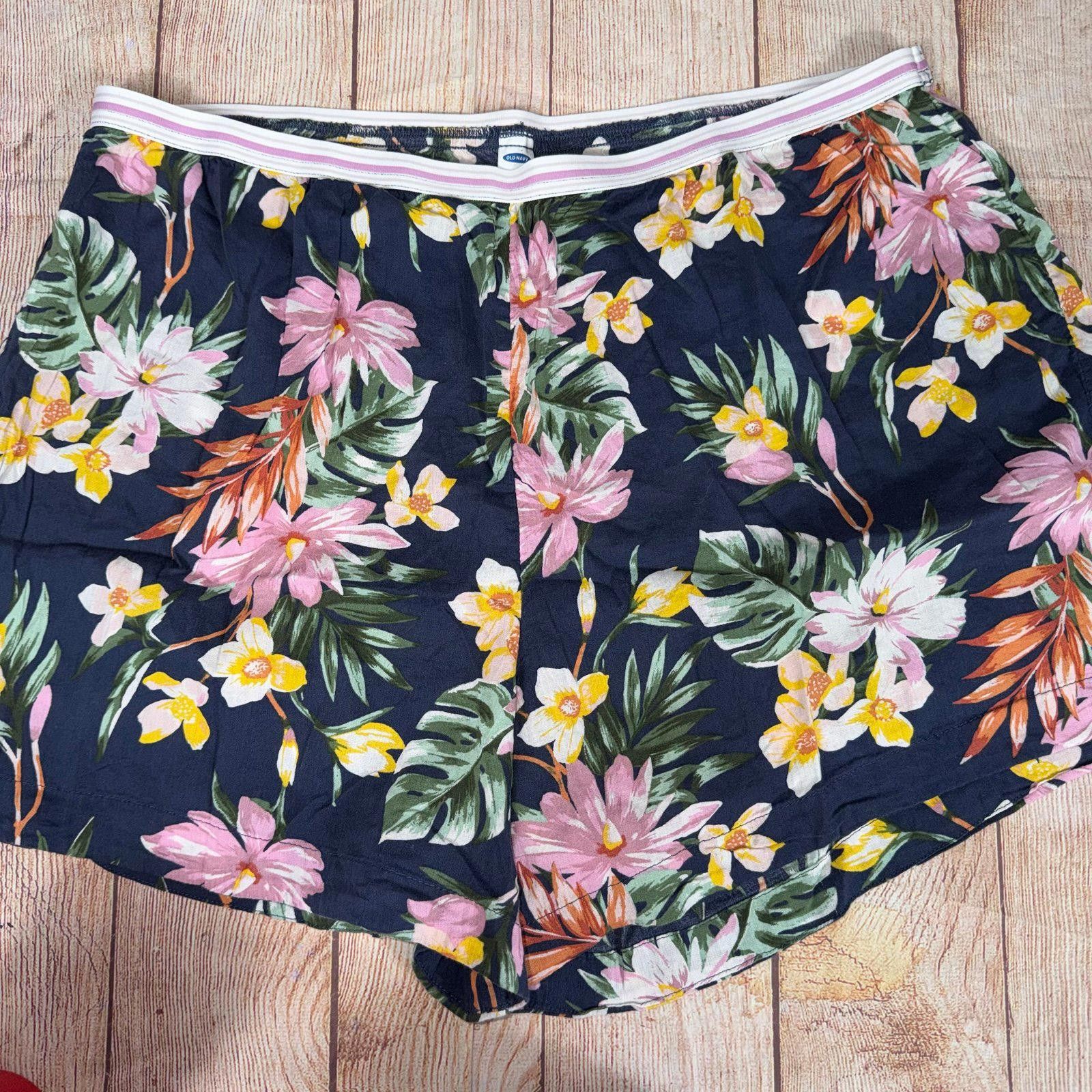 Old Navy Old Navy Floral Print Sleep Shorts - XL Size ONE SIZE - 1 Thumbnail