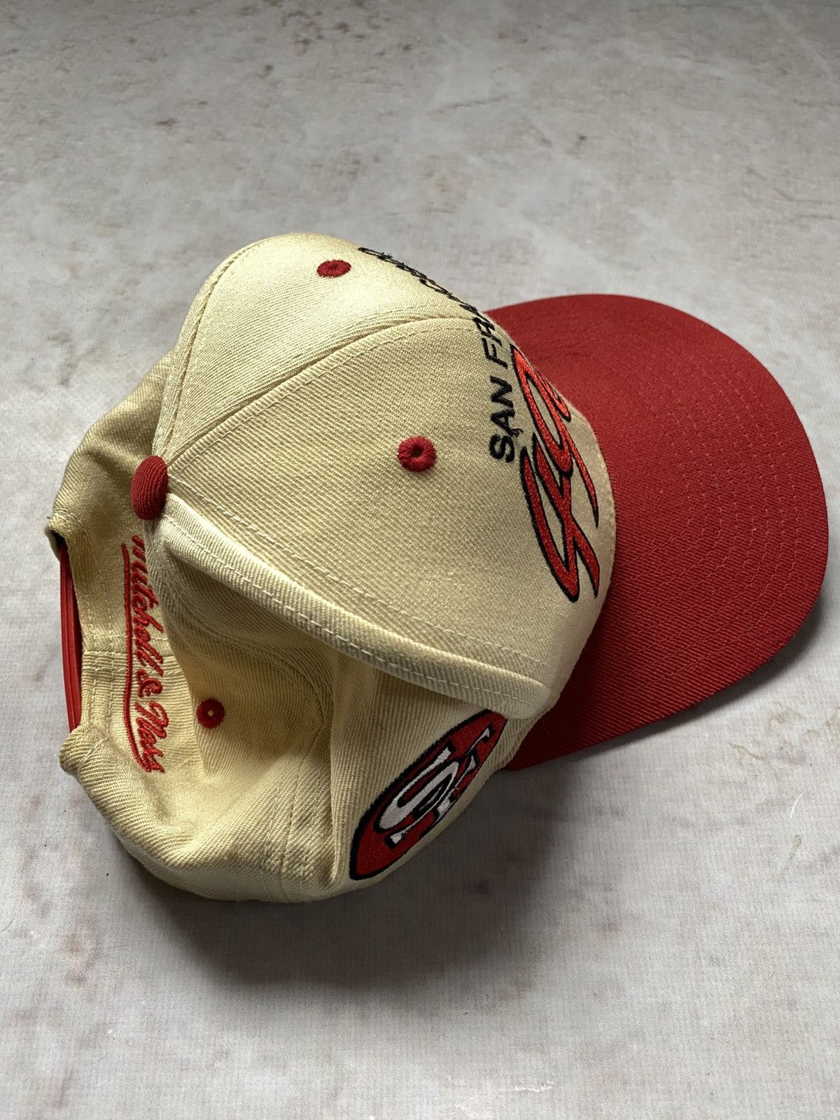 Hat Club × Mitchell & Ness × NFL Mitchell & Ness NFL Vintage San Francisco 49Ers Hat Size ONE SIZE - 3 Thumbnail