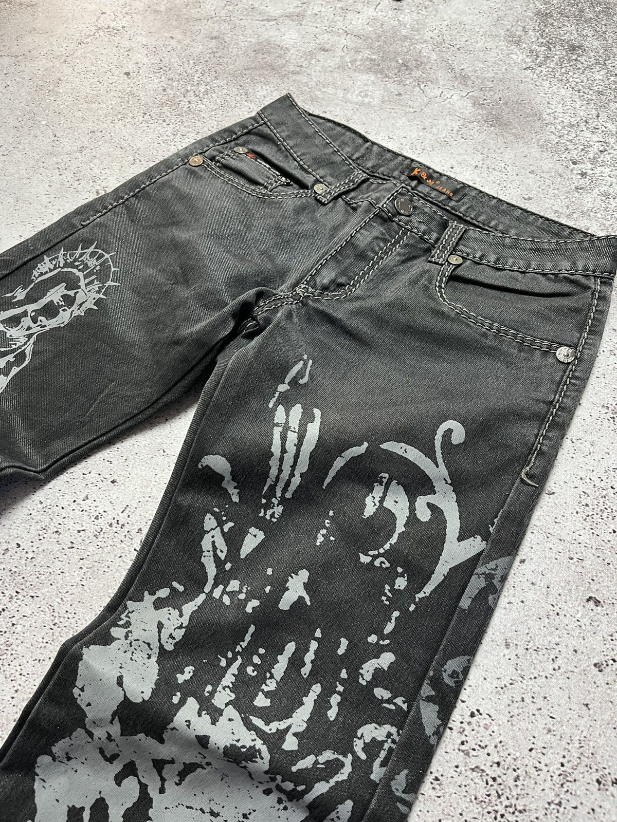 Japanese Brand Avant Garde Kosmo Lupo Jeans Dragons Japanese Style Denim Size US 30 / EU 46 - 8 Thumbnail