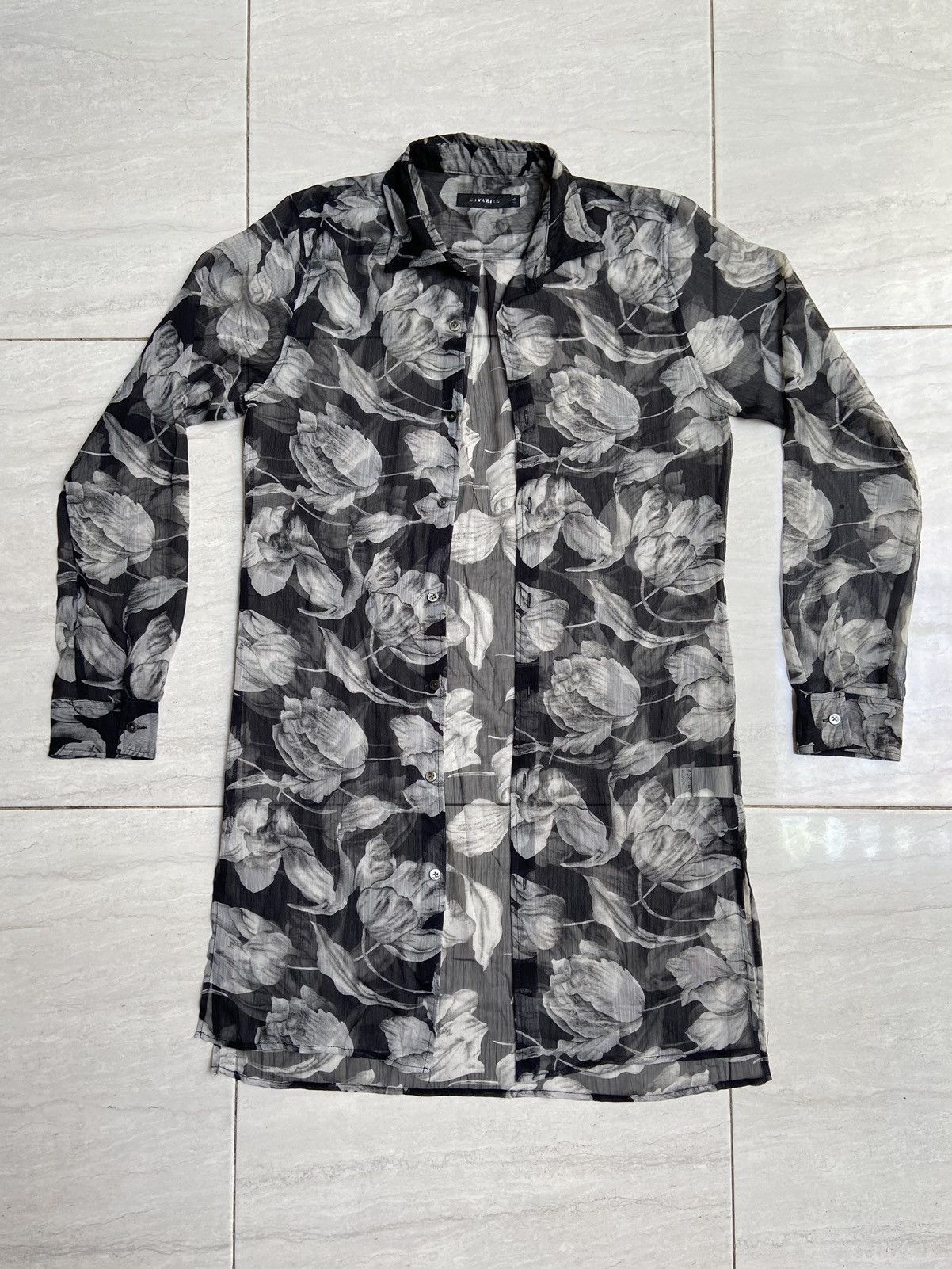 CIVARIZE CIVARIZE Floral Patterned Mesh Outer/Shirt Size US M / EU 48-50 / 2 - 6 Thumbnail