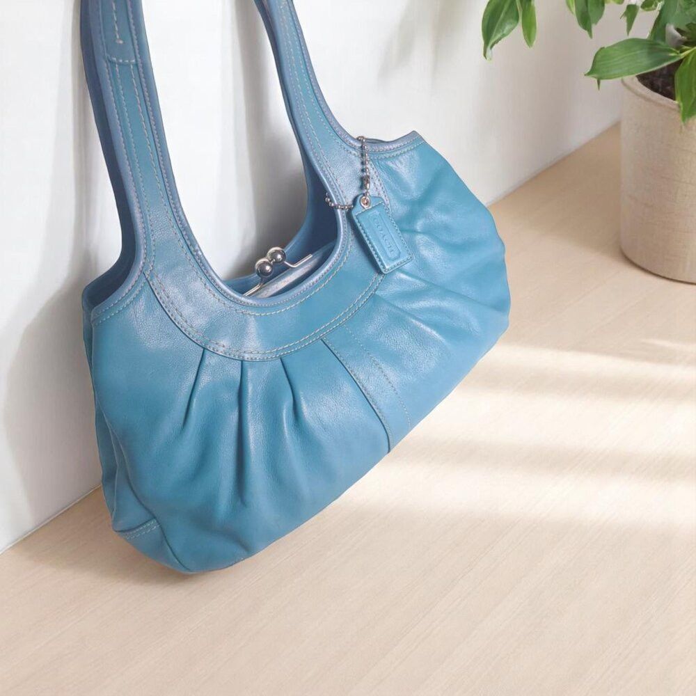 Coach COACH Ergo Satchel in blue leather Size ONE SIZE - 3 Thumbnail