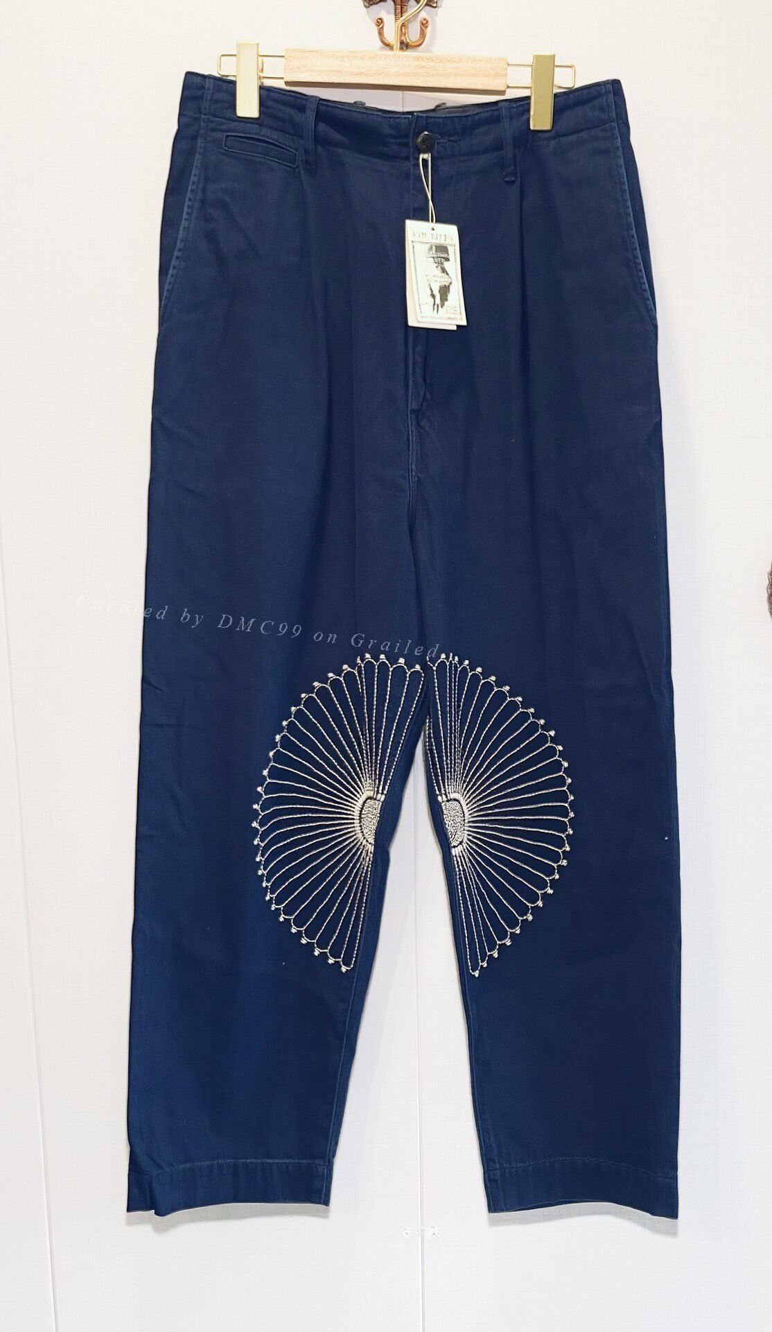 Kapital Kapital Chrysanthemum Embroidery High-Waist Pants Size US 31 - 1 Thumbnail