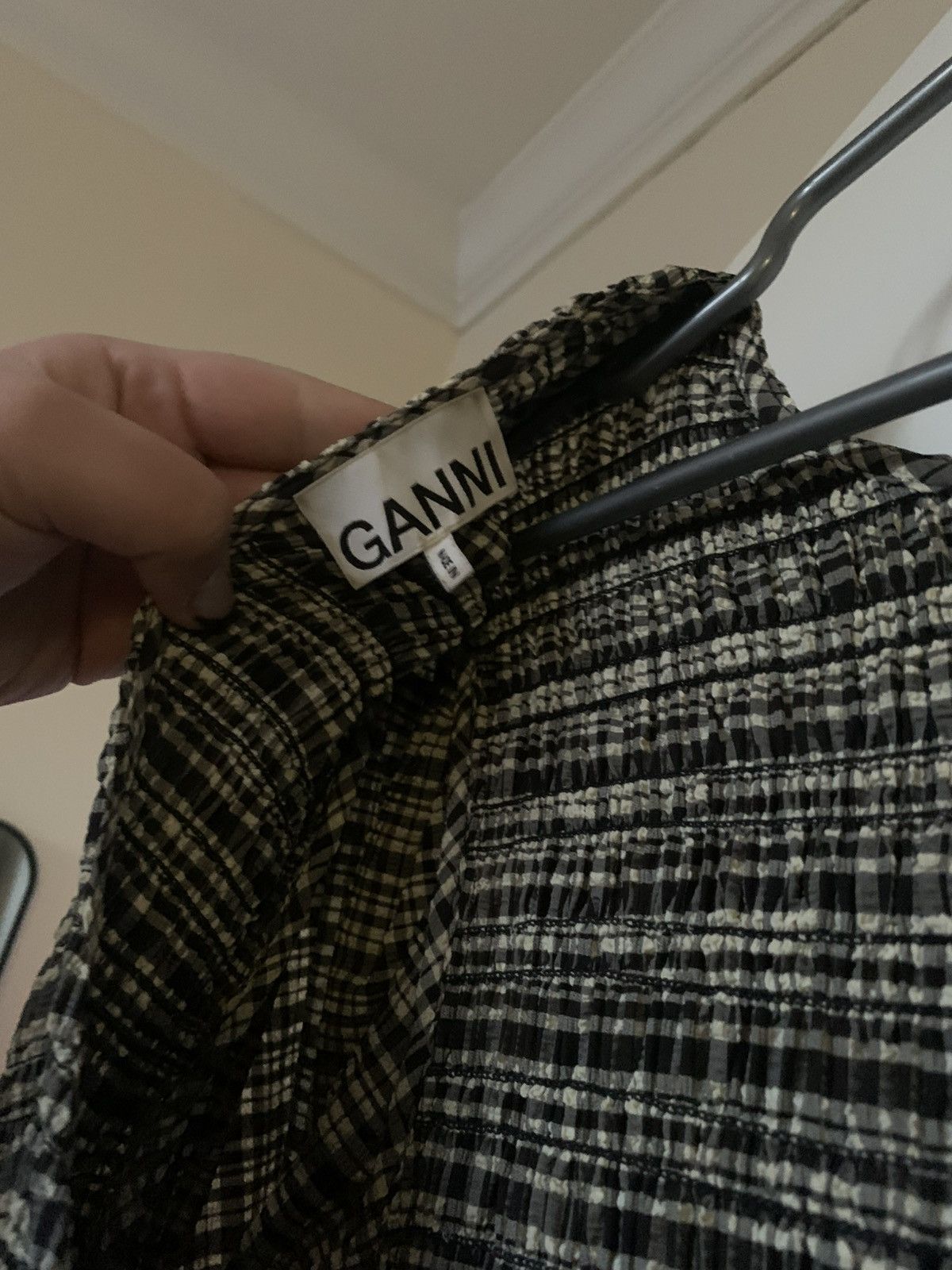Ganni Ganni dress / black and white Size XL / US 12-14 / IT 48-50 - 4 Thumbnail