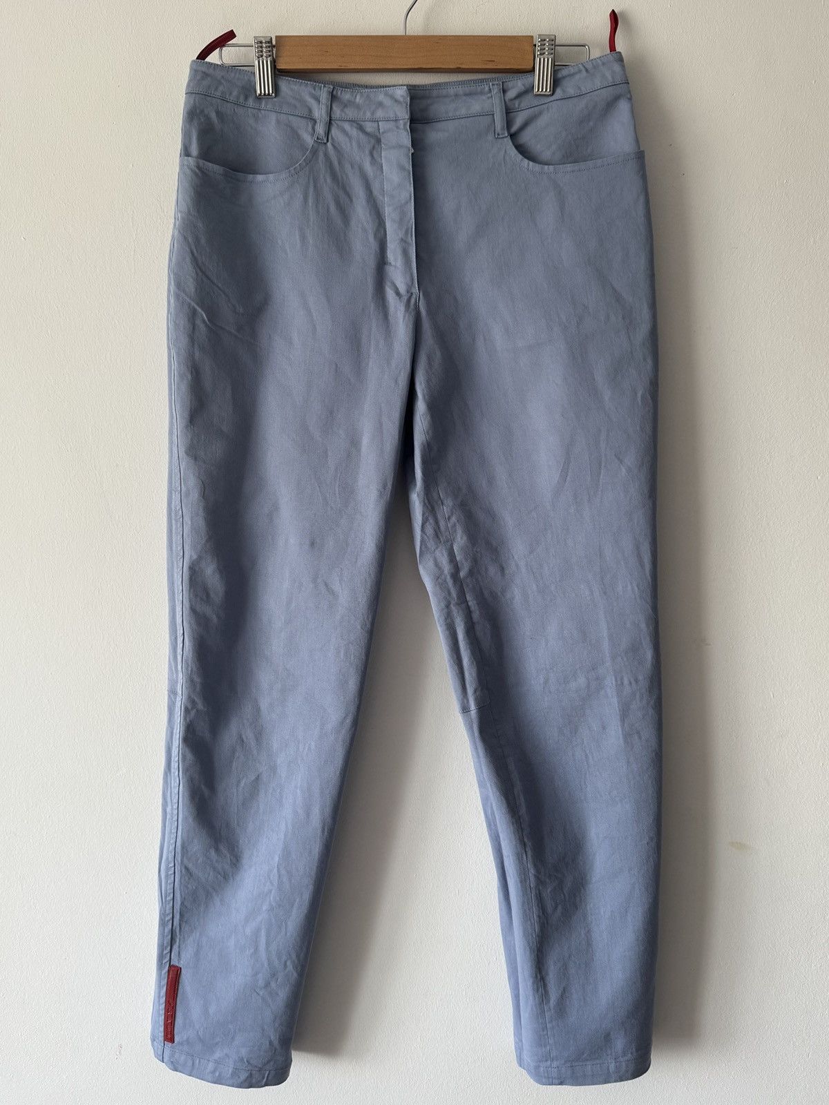 Prada 🔥🔥 Vintage Prada Red Tab Pants Size US 30 / EU 46 - 1 Thumbnail