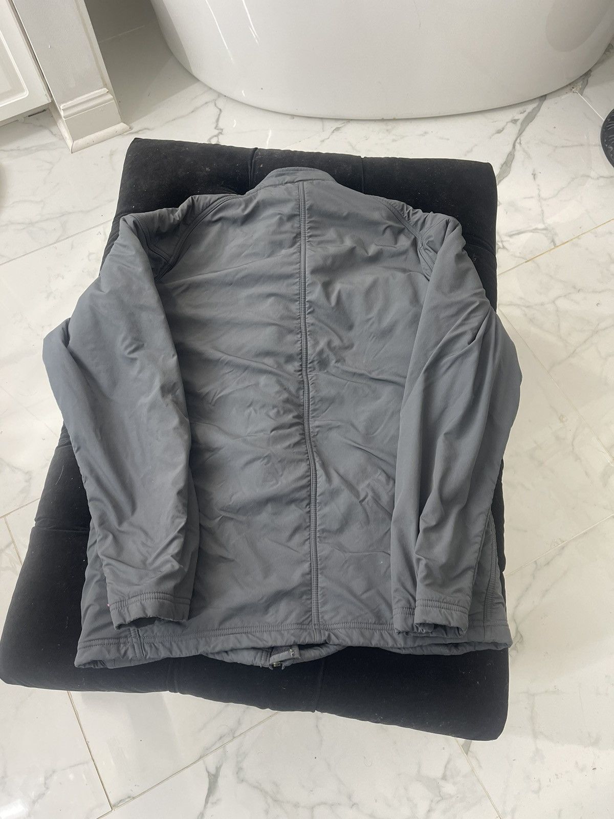 Nike Nike Gray Windbreaker Jacket Size US L / EU 52-54 / 3 - 2 Thumbnail