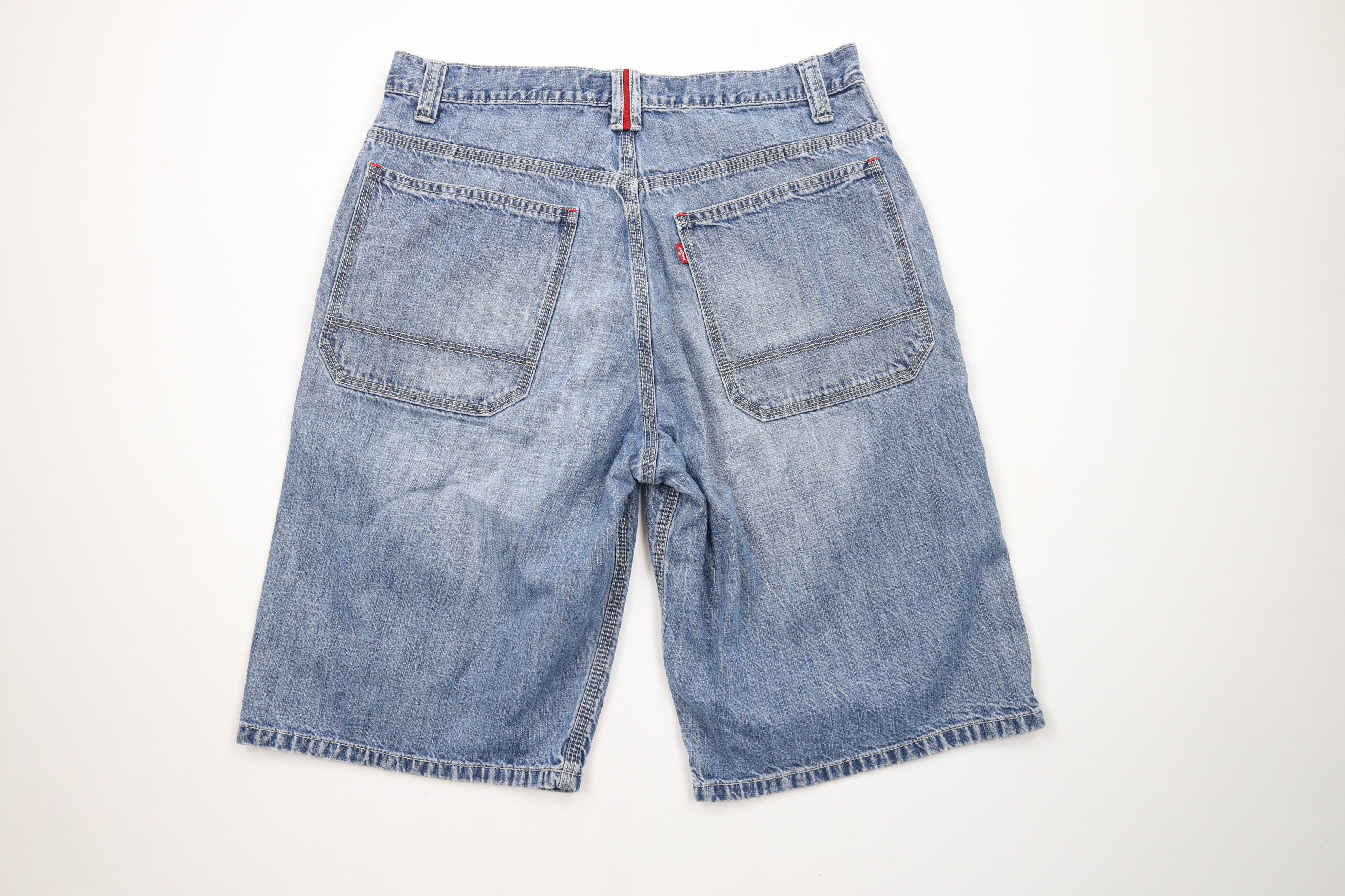 Levi's × Vintage Vintage Y2K Levis Baggy Carpenter Worker Denim Shorts Jorts Size US 33 - 8 Thumbnail