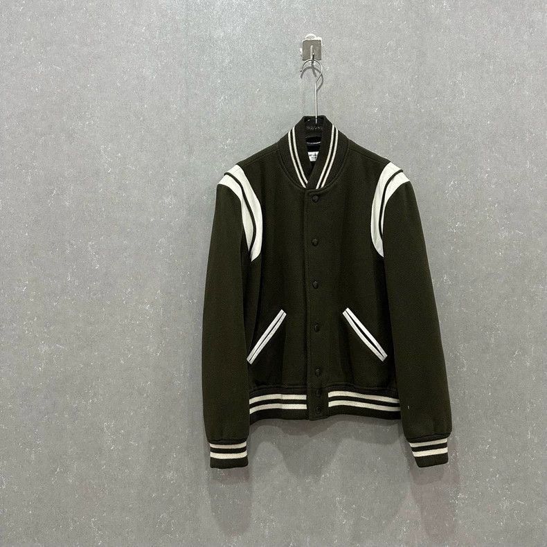 Saint Laurent Paris Saint Laurent Striped Baseball Jacket-2506 Size US M / EU 48-50 / 2 - 1 Thumbnail
