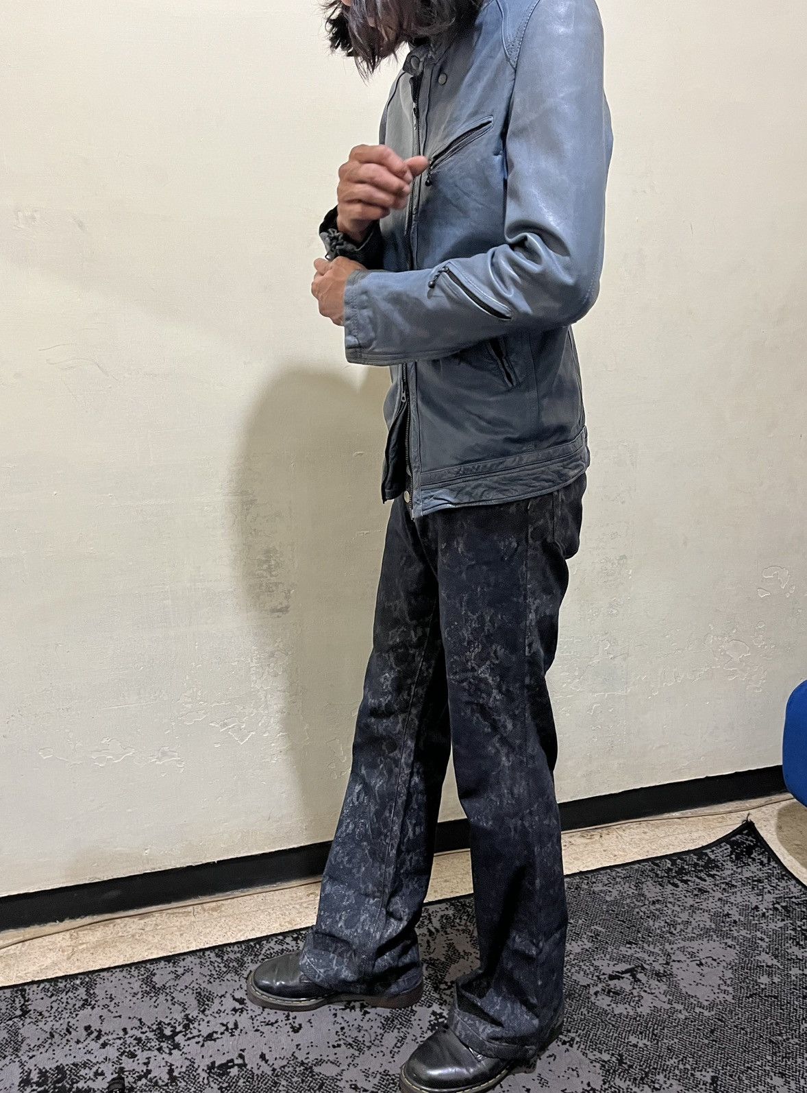 Tornado Mart 00s Tornado mart phyton snake skin flared pants vkei style Size US 30 / EU 46 - 14 Thumbnail