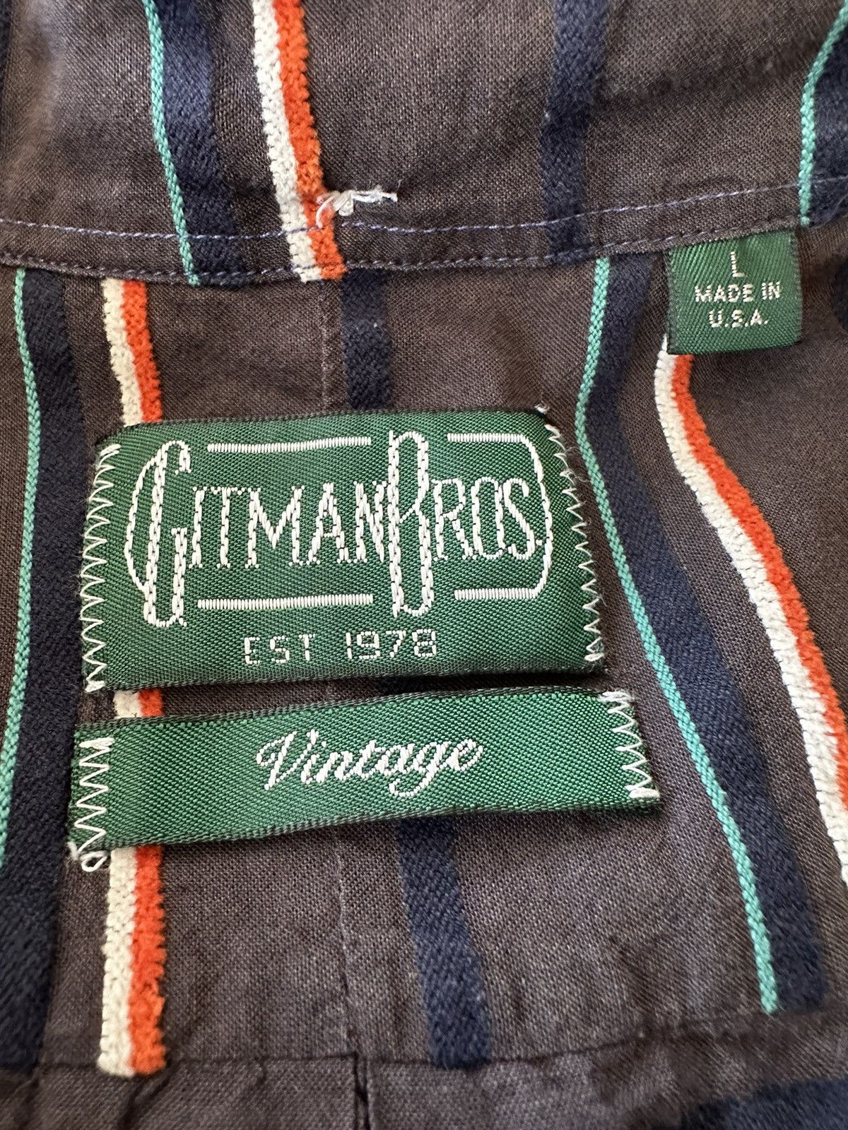 Gitman Bros. Vintage Short Sleeve Button Down Size US L / EU 52-54 / 3 - 2 Thumbnail