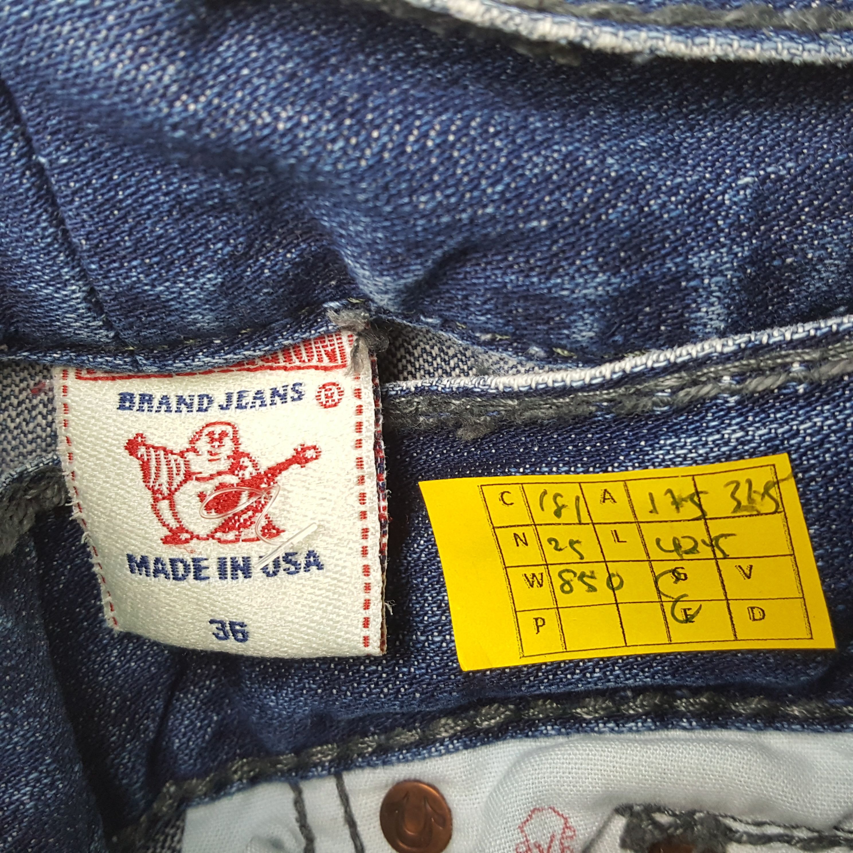 Vintage TRUE RELIGION American Brand Distressed Jeans