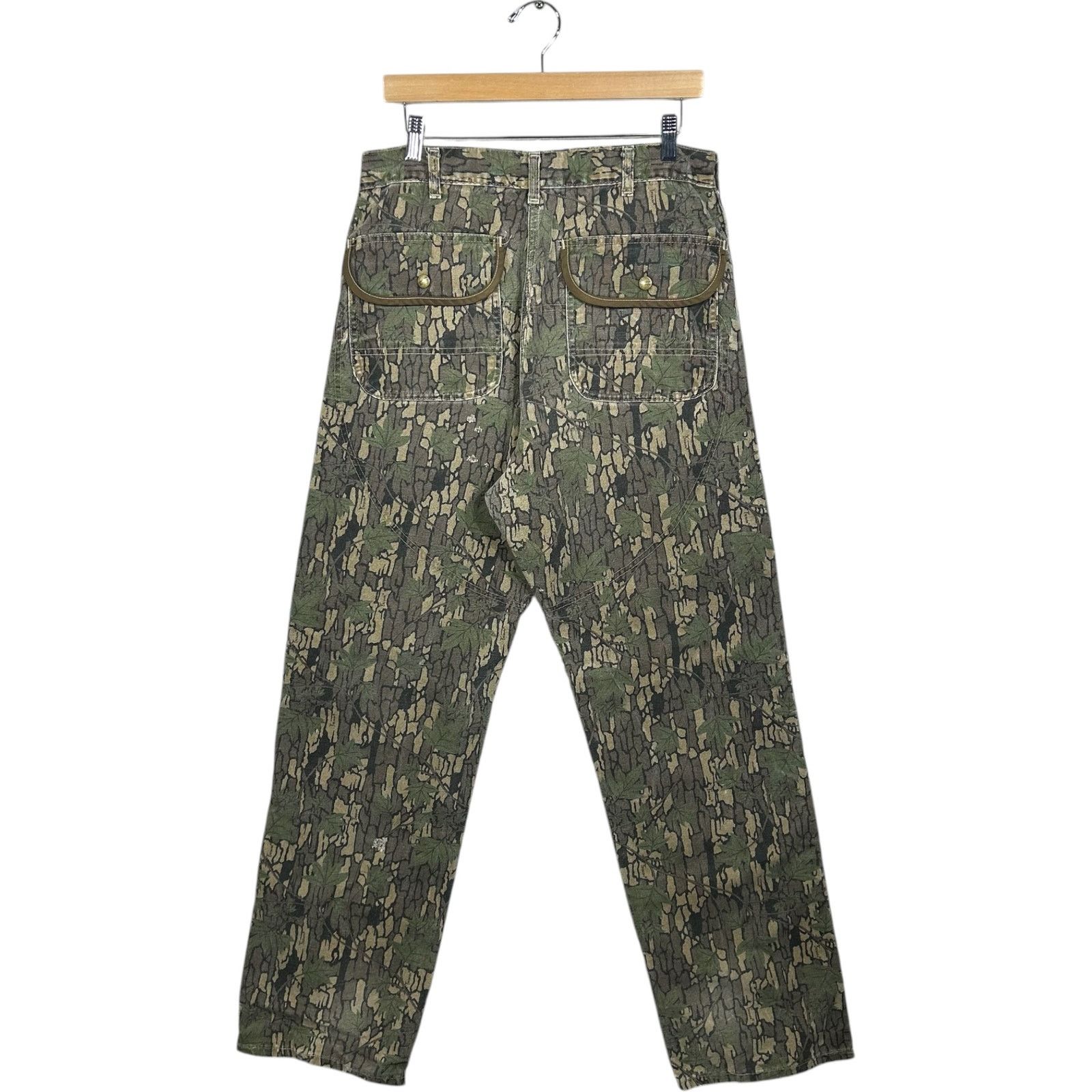 Carhartt Vintage Carhartt Tree Bark Camo Double Knee Pants 80s 34x32 Size US 34 / EU 50 - 5 Thumbnail