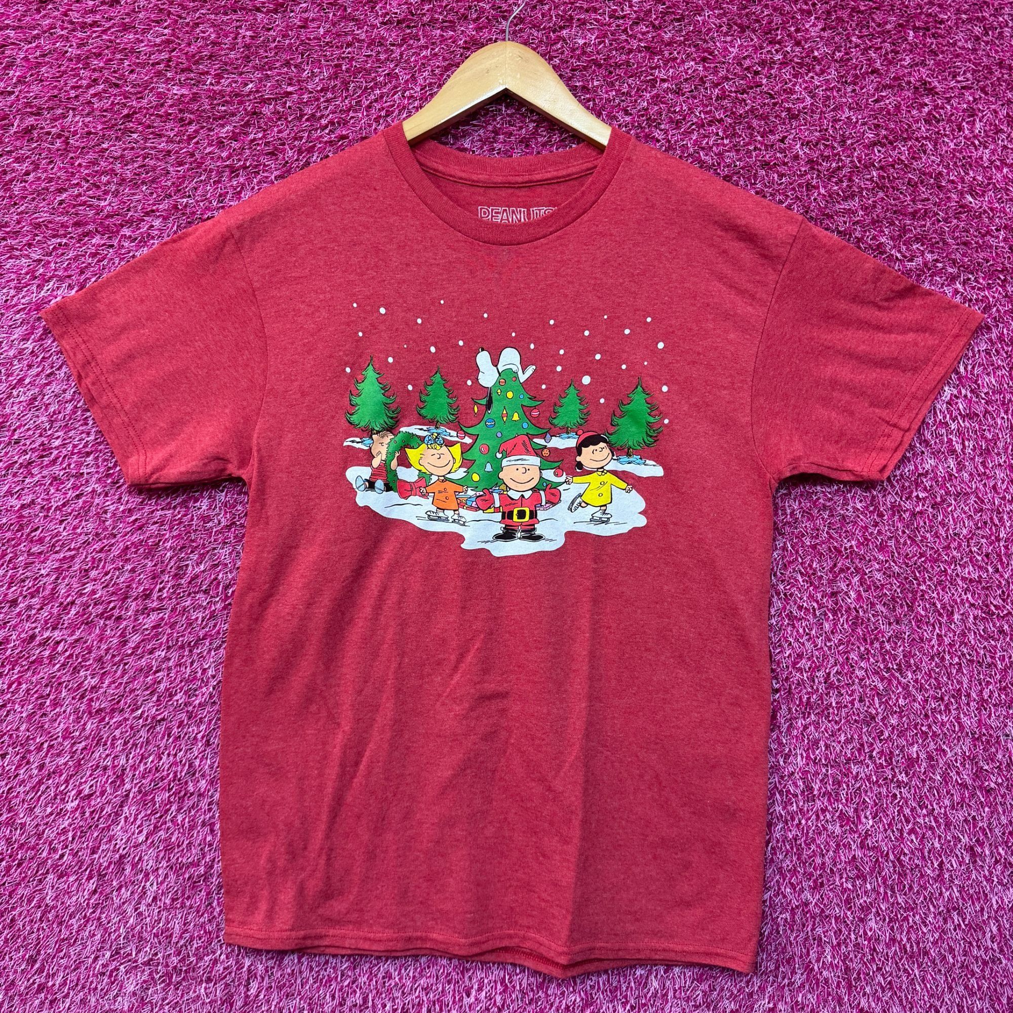 Peanuts Santa Charlie Brown & Snoopy Peanuts Snowy Christmas Tee M Size US M / EU 48-50 / 2 - 1 Thumbnail