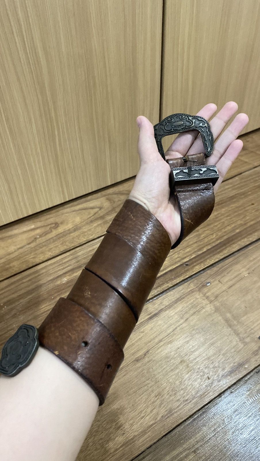 Vintage Y2K belt vintage leather Size ONE SIZE - 1 Thumbnail