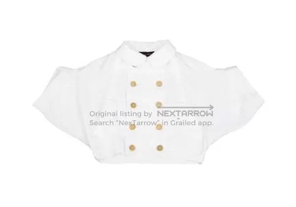 Comme des Garcons Comme des Garcons White vintage double-breasted design top Size M / US 6-8 / IT 42-44 - 2 Thumbnail